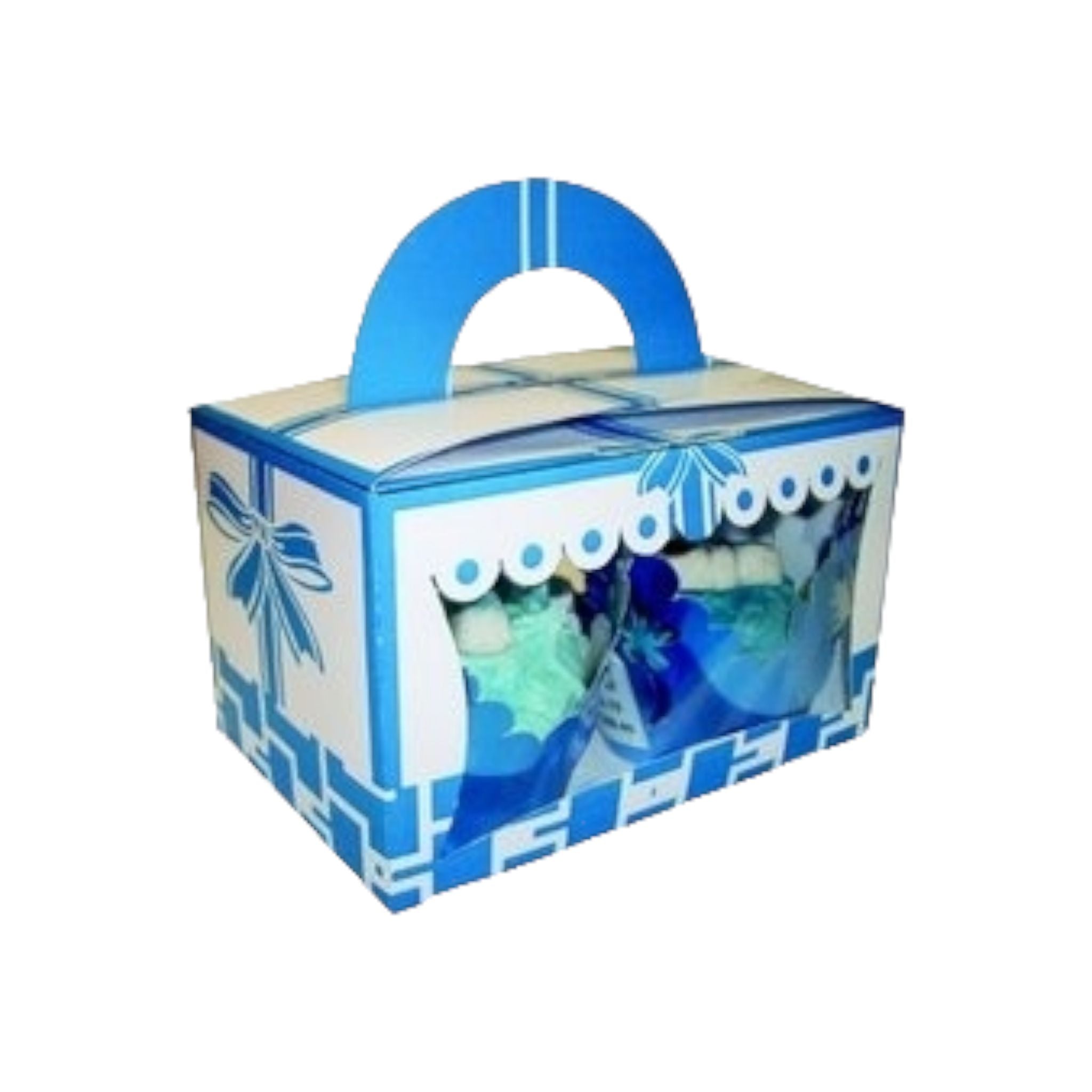 Gift Party Treats Box with Handle Muffin Cupcake Biscuit