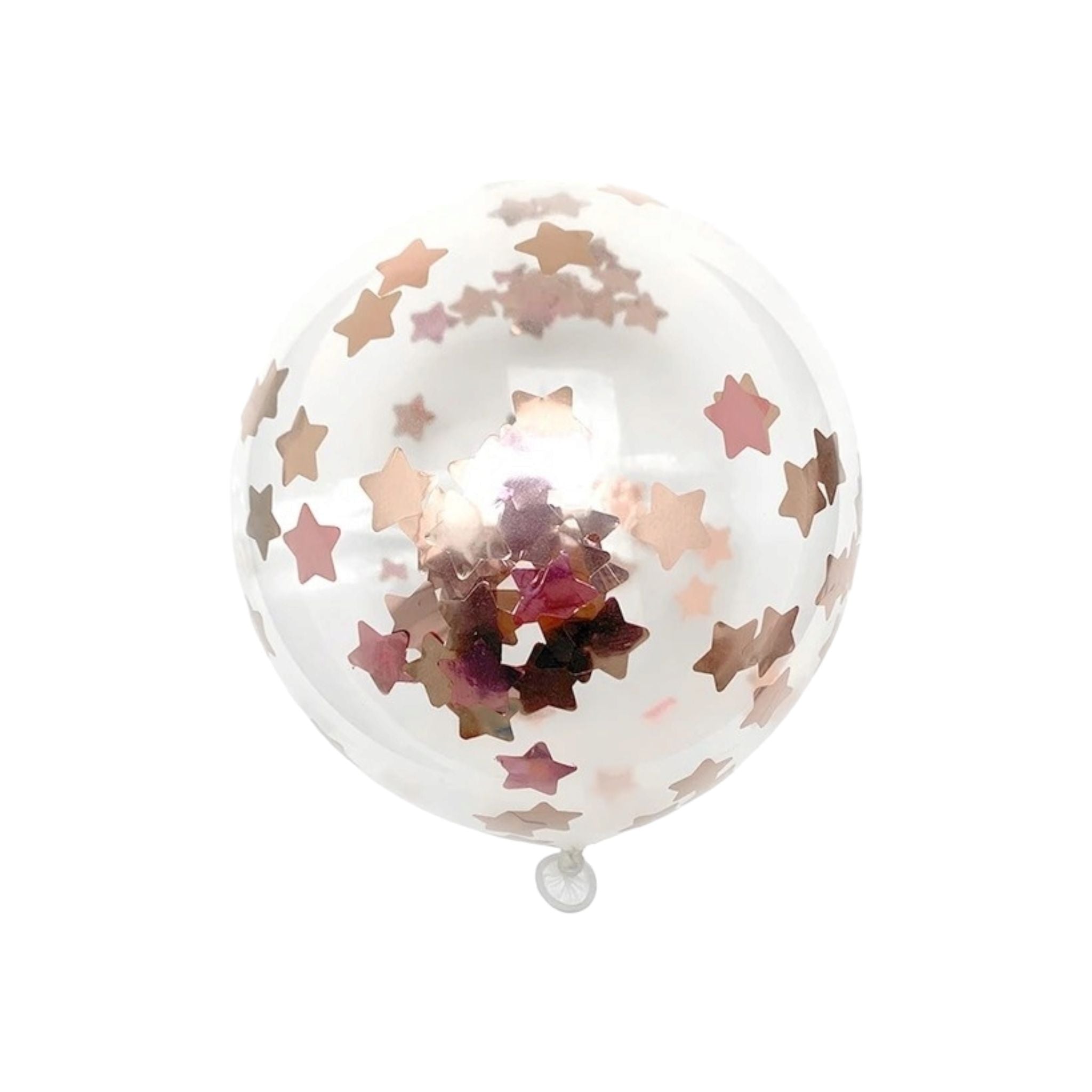 Bobo Balloon Clear 24inch Helium Grade with Star Confetti