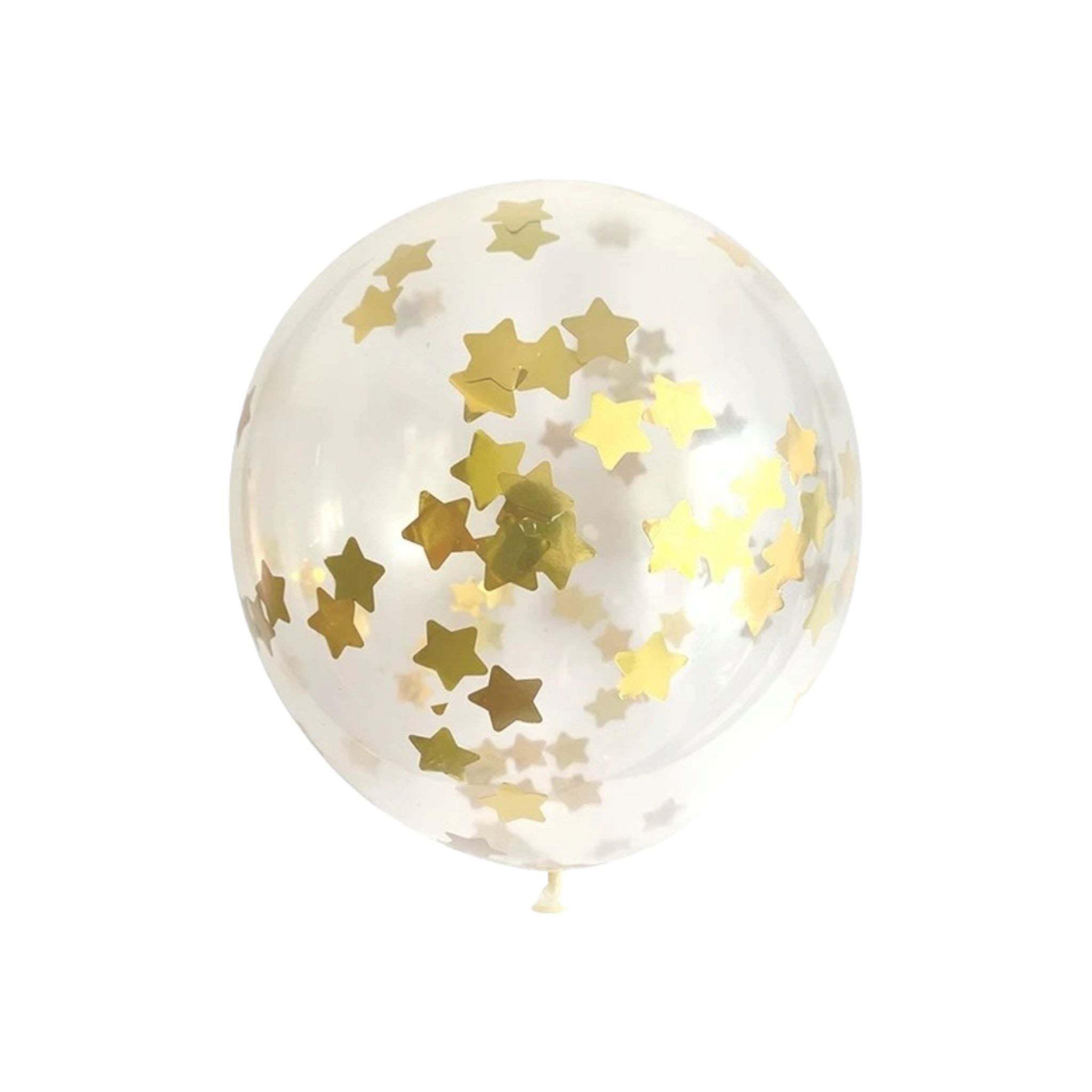 Bobo Balloon Clear 24inch Helium Grade with Star Confetti