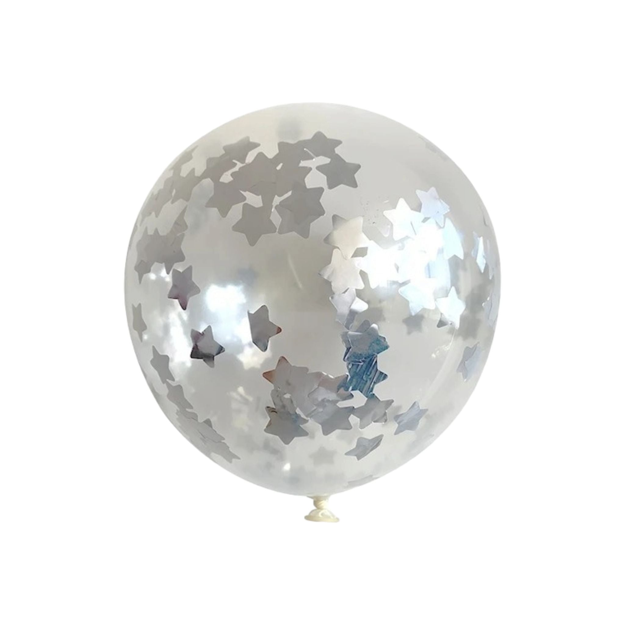 Bobo Balloon Clear 24inch Helium Grade with Star Confetti