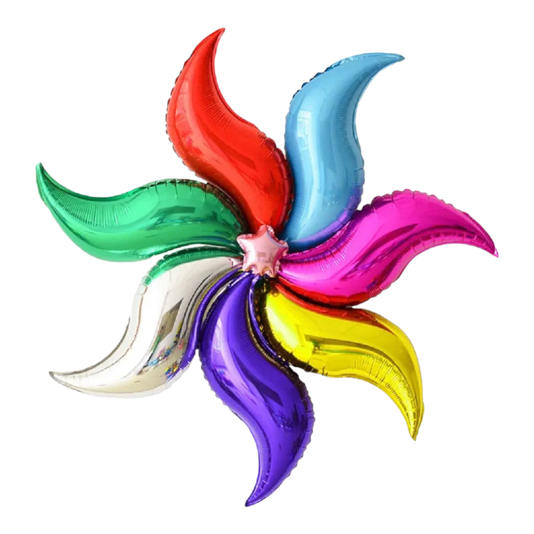Foil Balloon 30inch Wave Flame Mermaid S-Shaped 1pc
