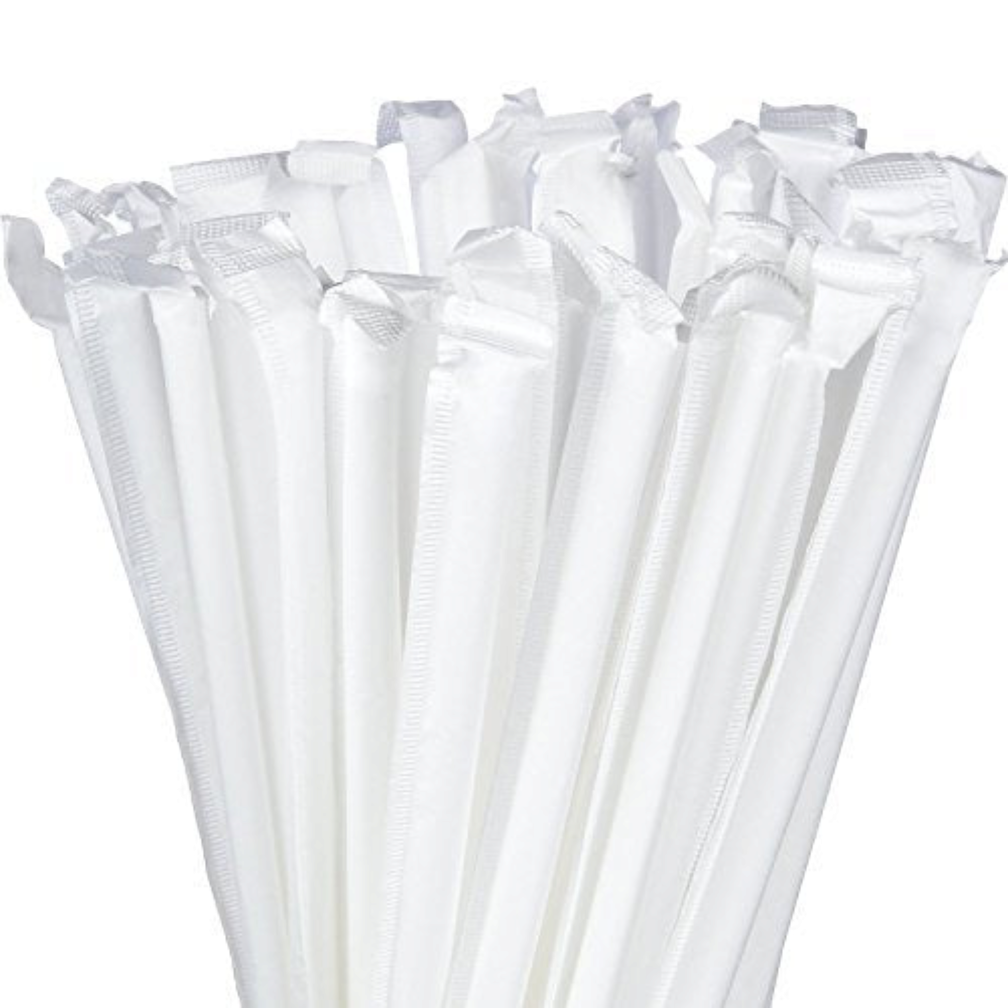 8mm Plastic Straws Wrapped Triple Thick 1000pack