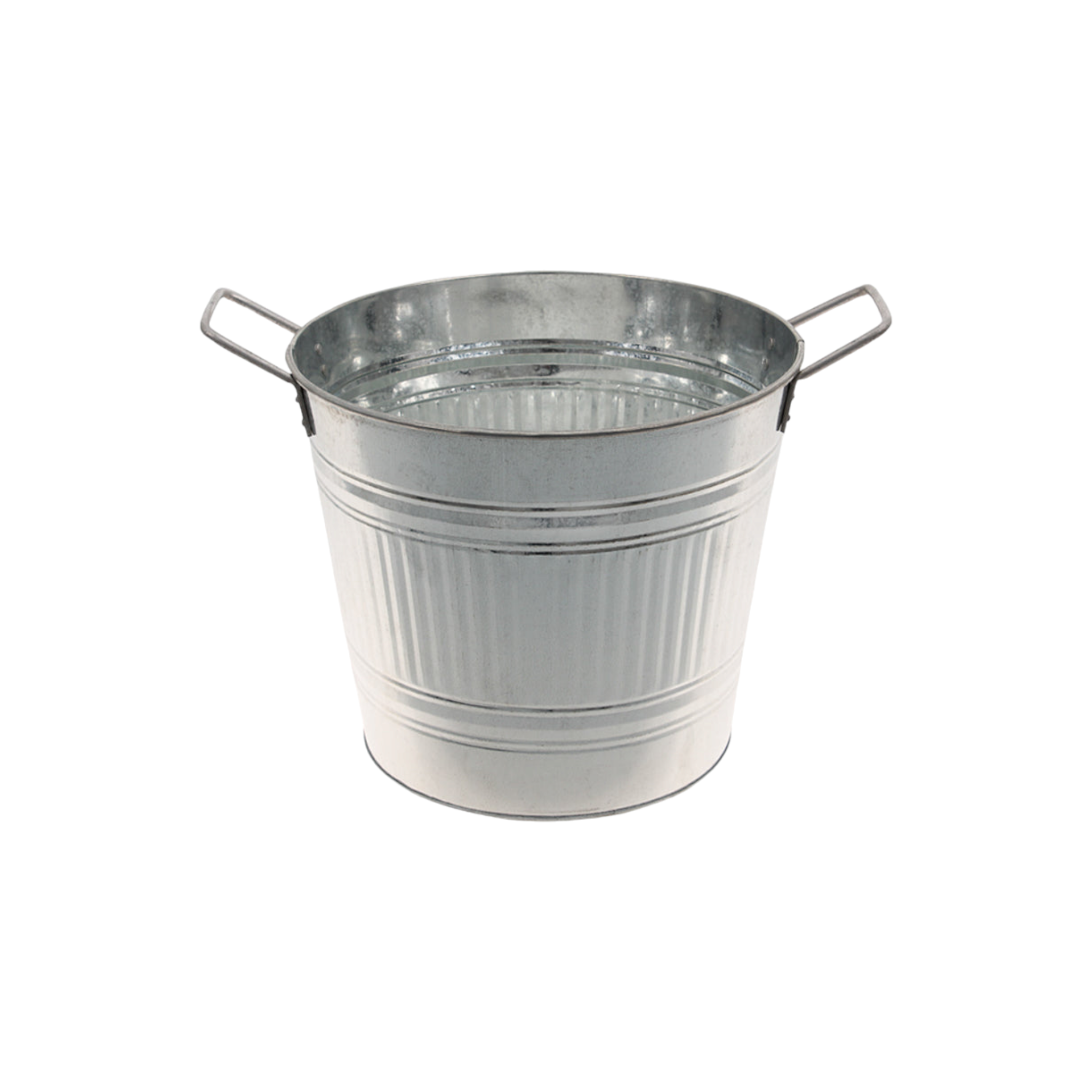 Classic Galvanized 12L Basin Bucket with Carry Dual Handle