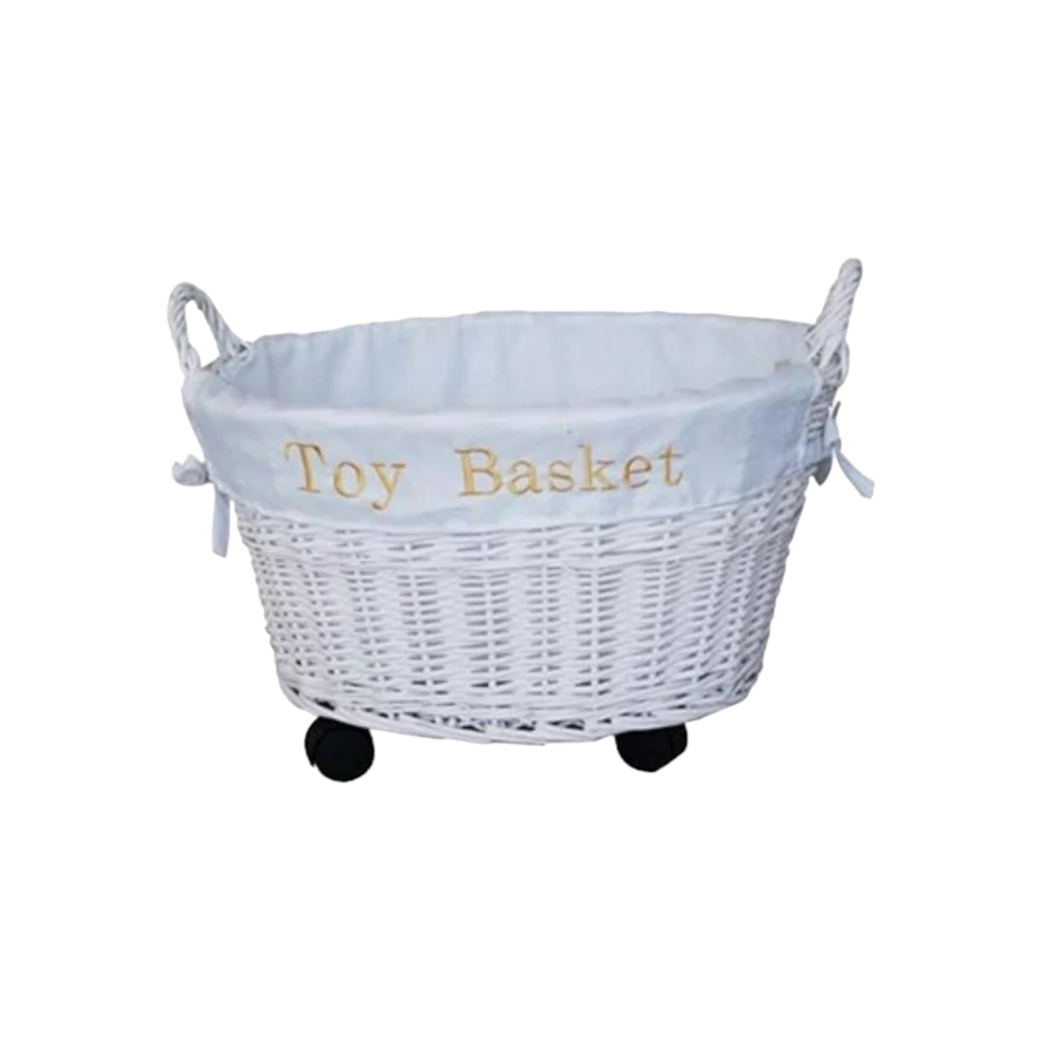 Totally Home Toy Wicker Basket with Wheels TH15