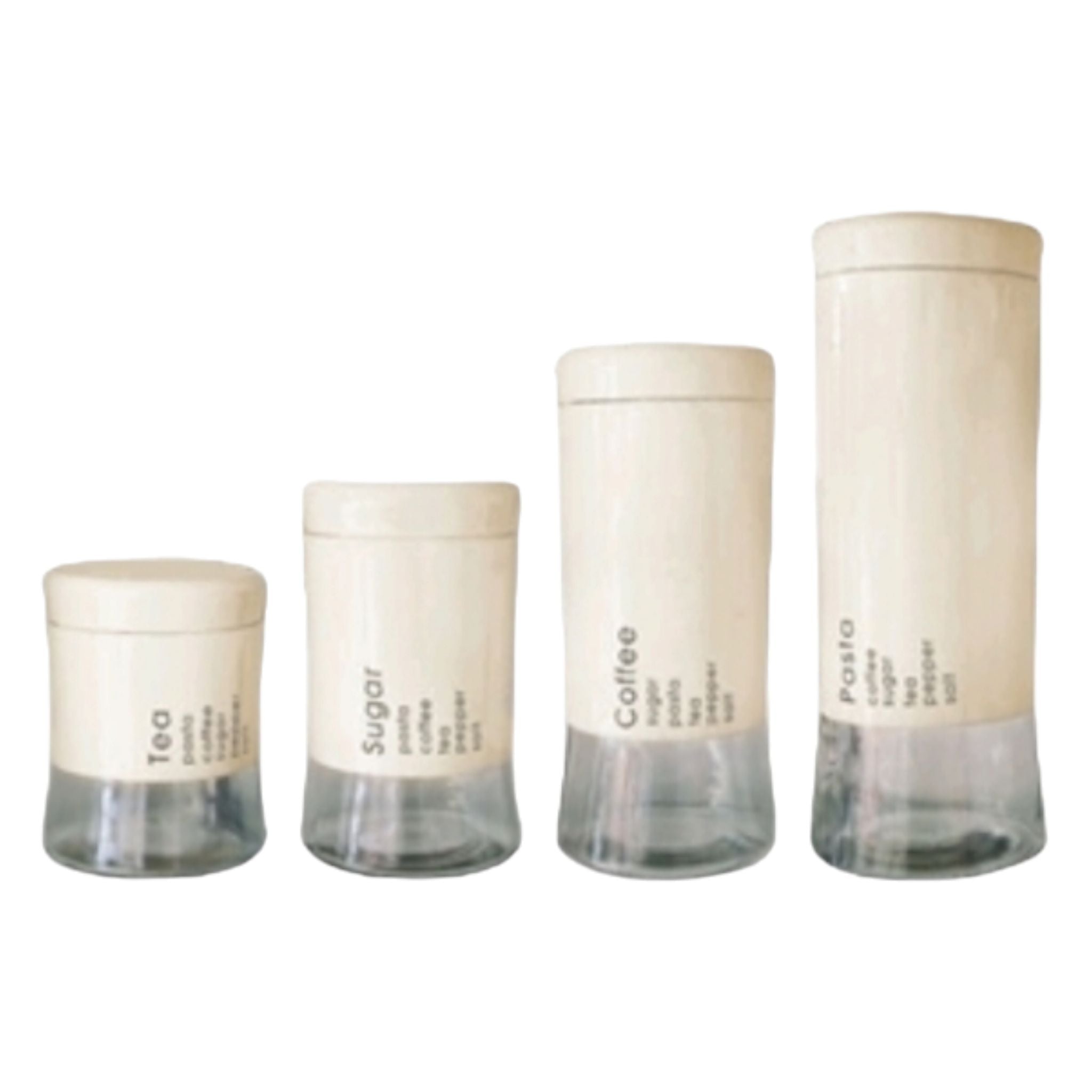 Totally Home Glass Canister 4pc Set