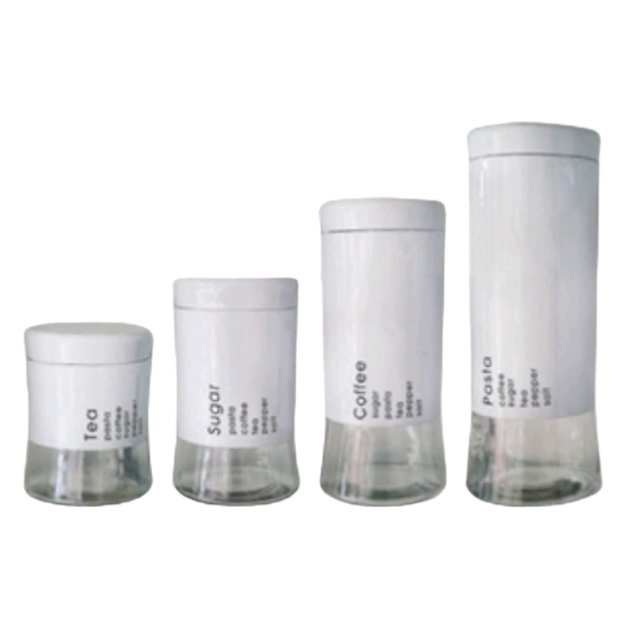 Totally Home Glass Canister 4pc Set