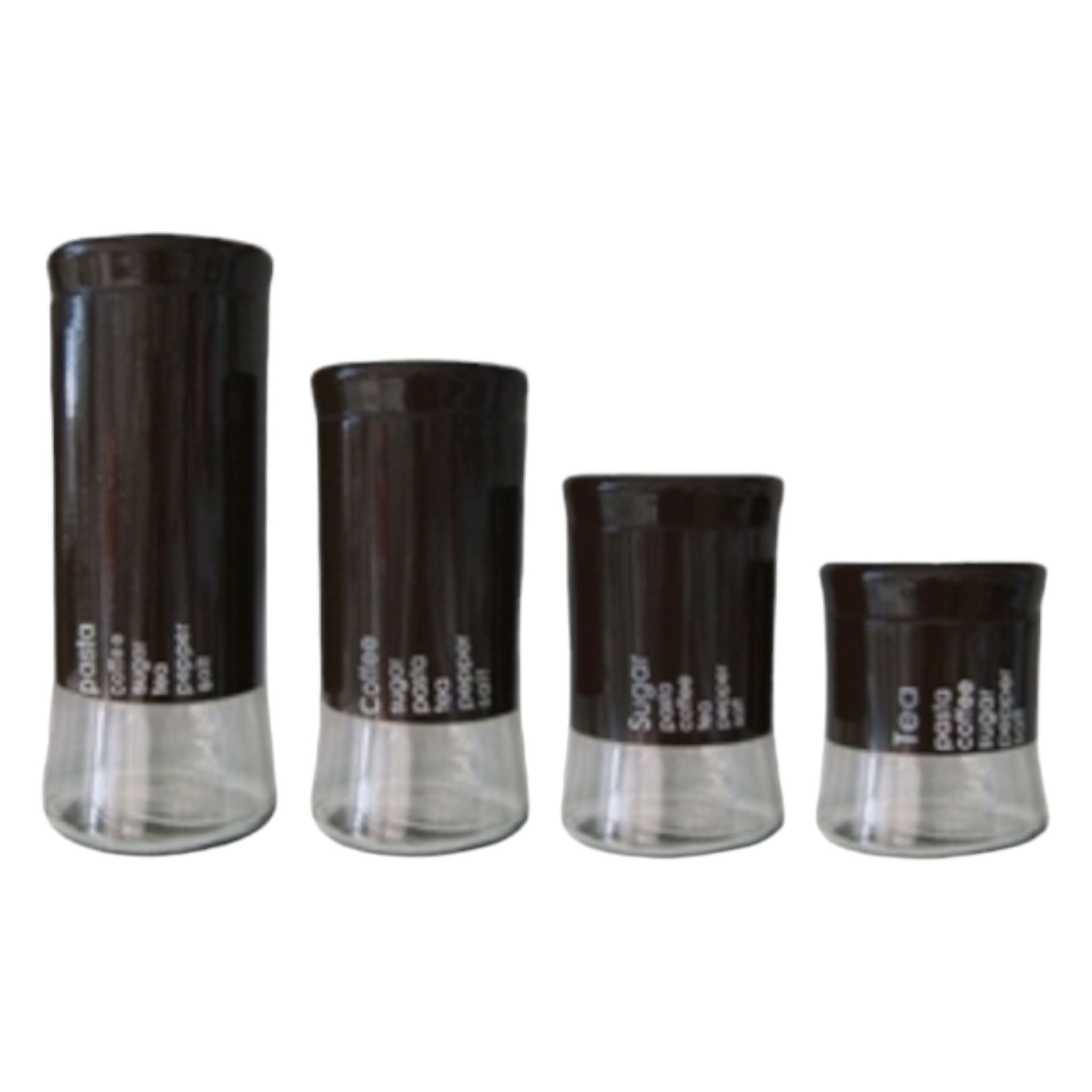 Totally Home Glass Canister 4pc Set