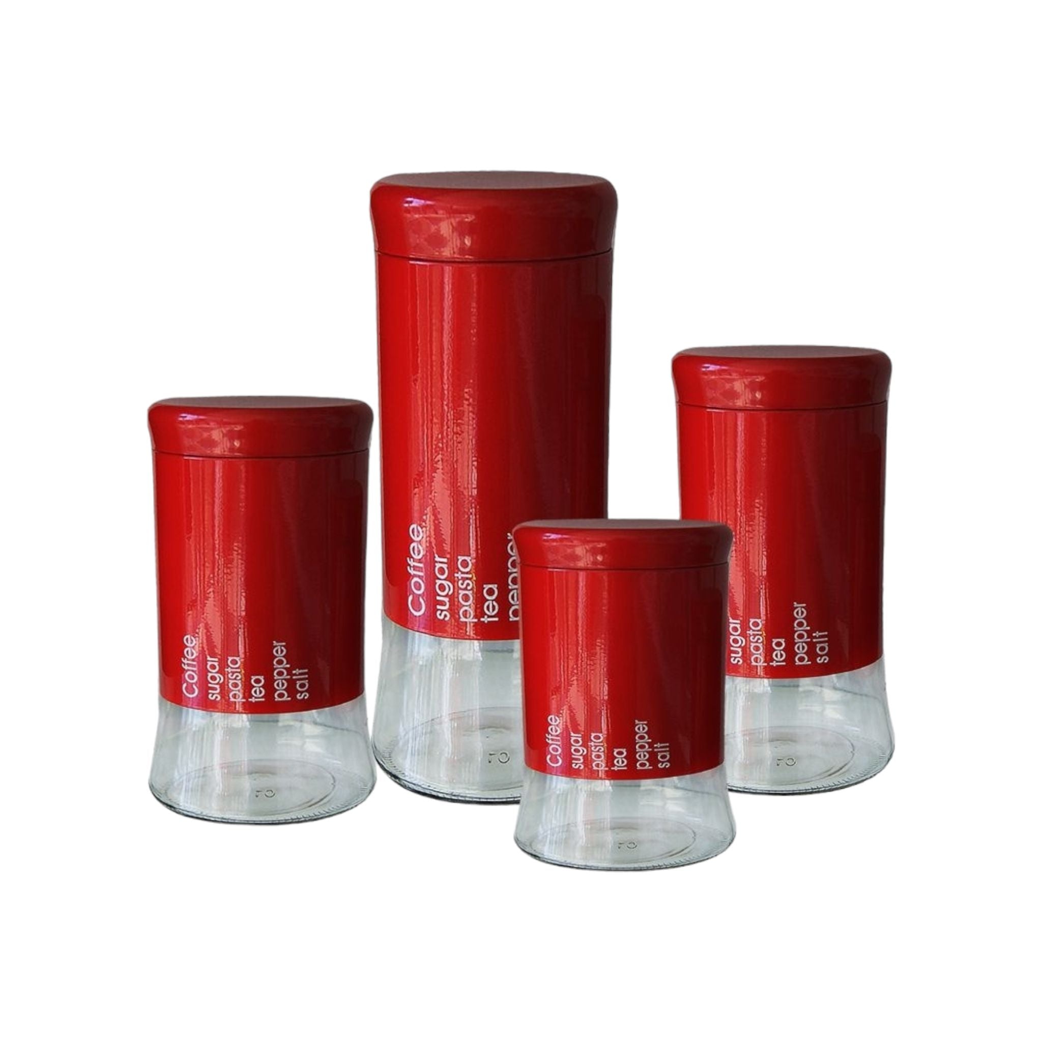 Totally Home Glass Canister 4pc Set