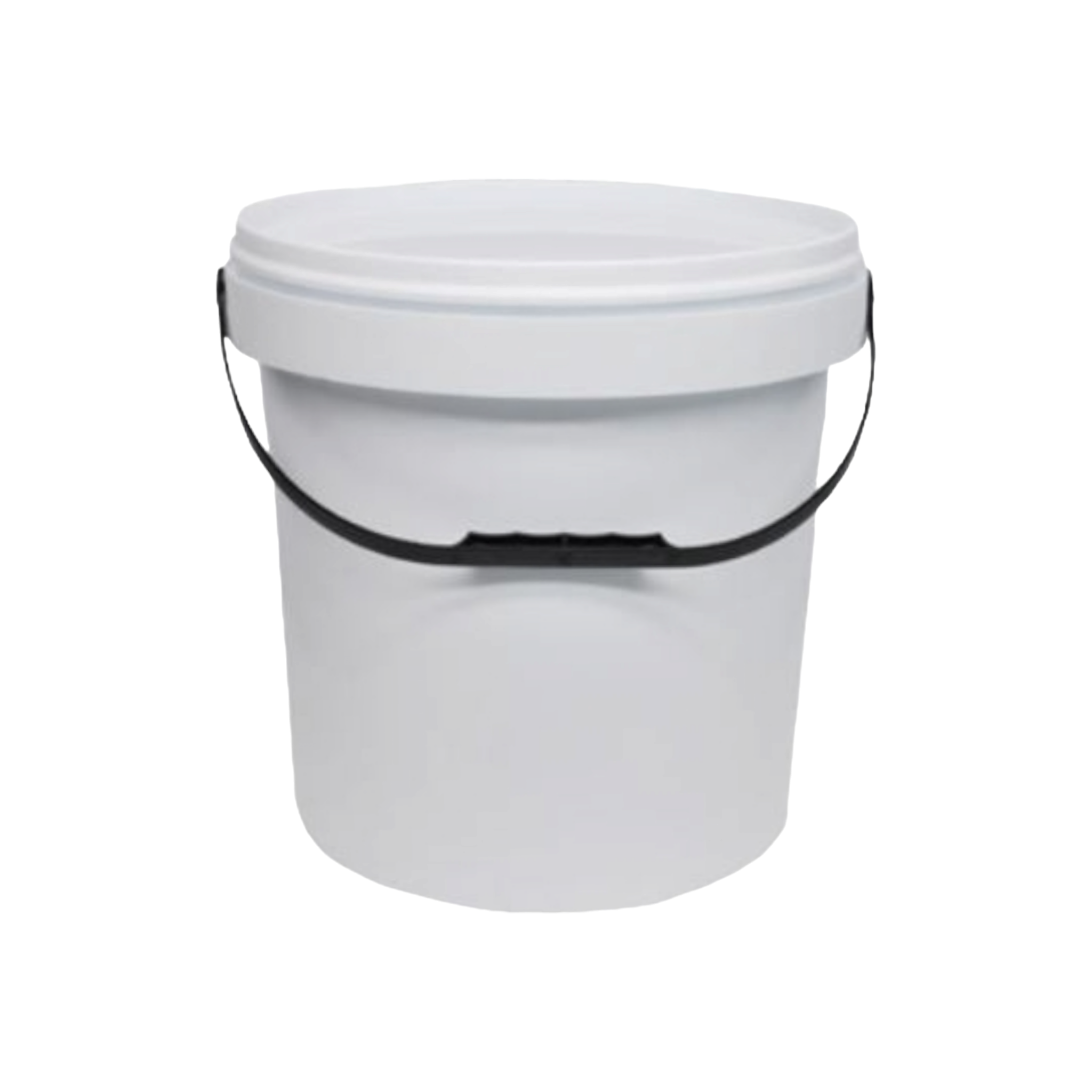 20L Fino Plastic Bucket White with Lid