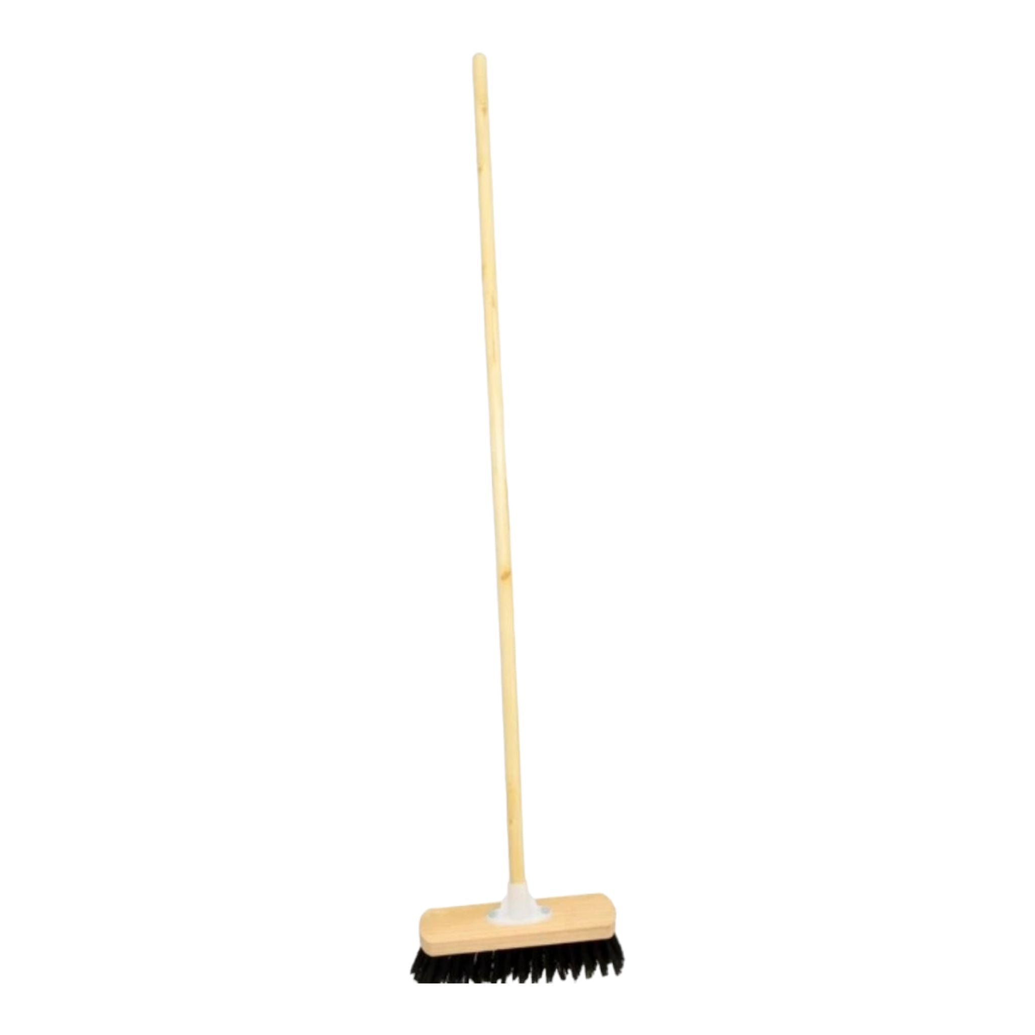 Academy Black Fibre Broom with Handle Complete F3568