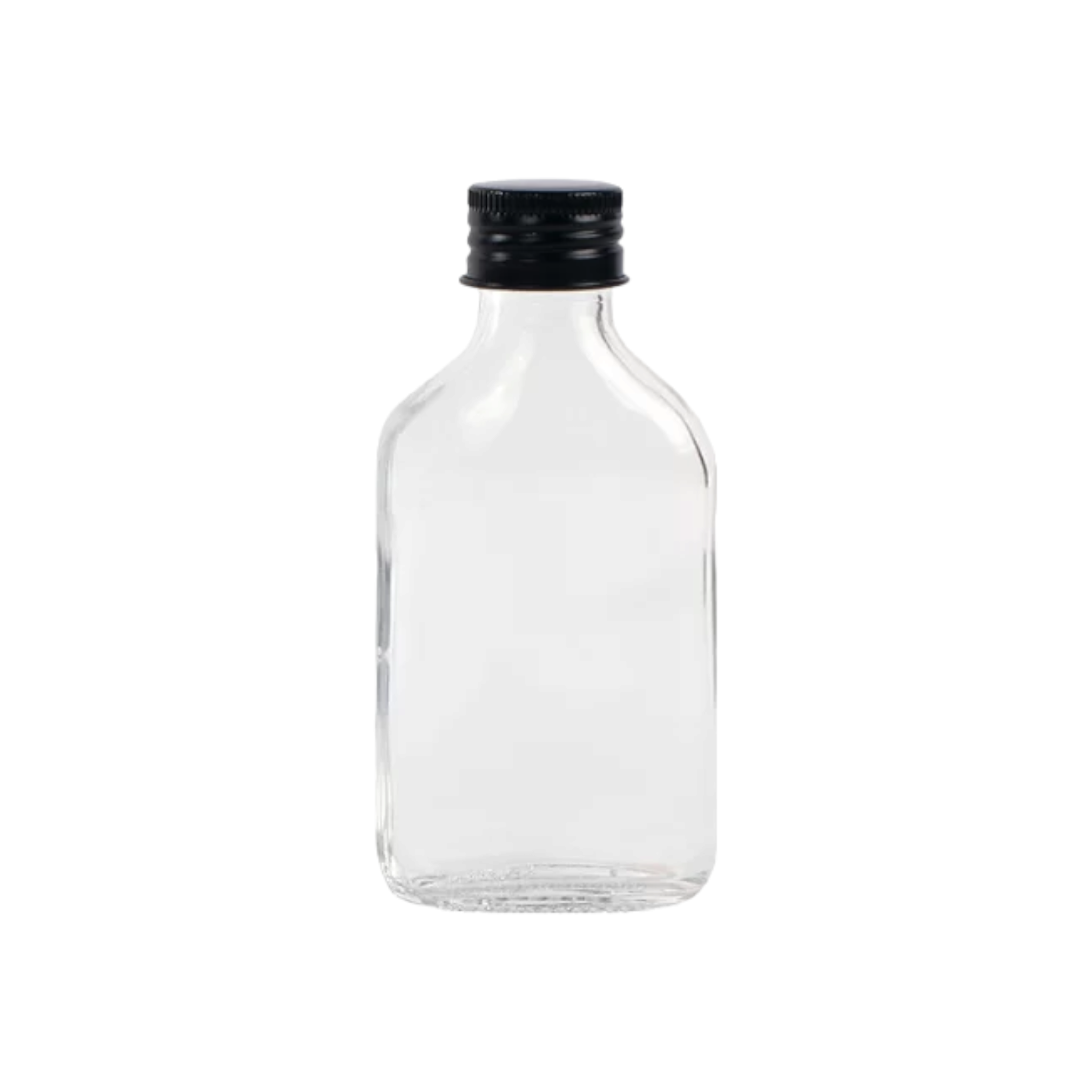 250ml PVC Bottle with Black Lid Plastic