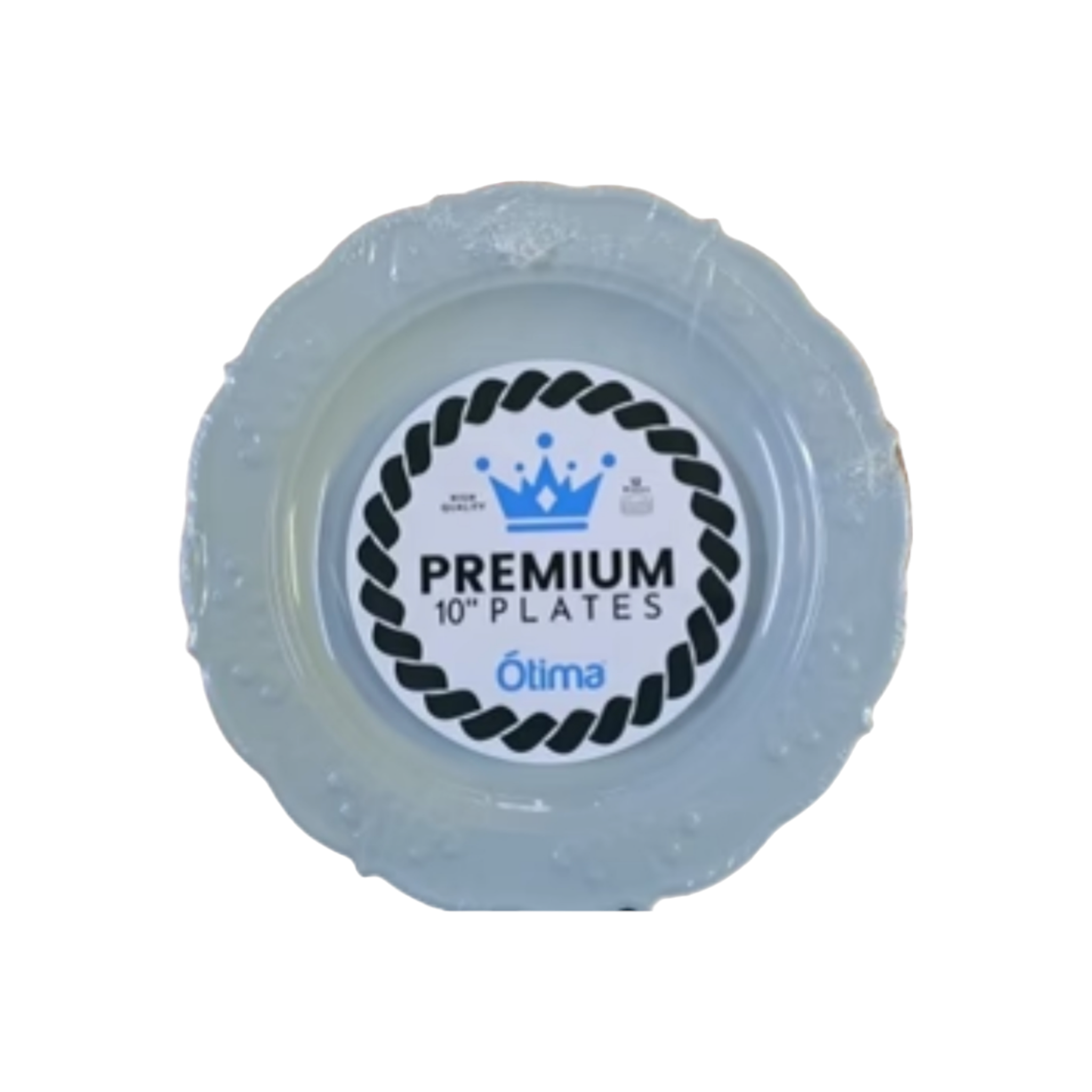 Otima Premium Party Plate 24.5cm Reusable Plastic 12pcs