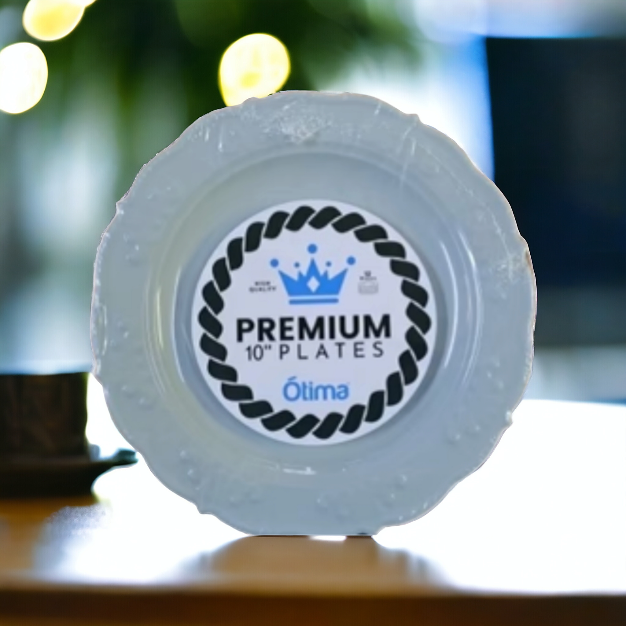 Otima Premium Party Plate 21cm Reusable Plastic 12pcs