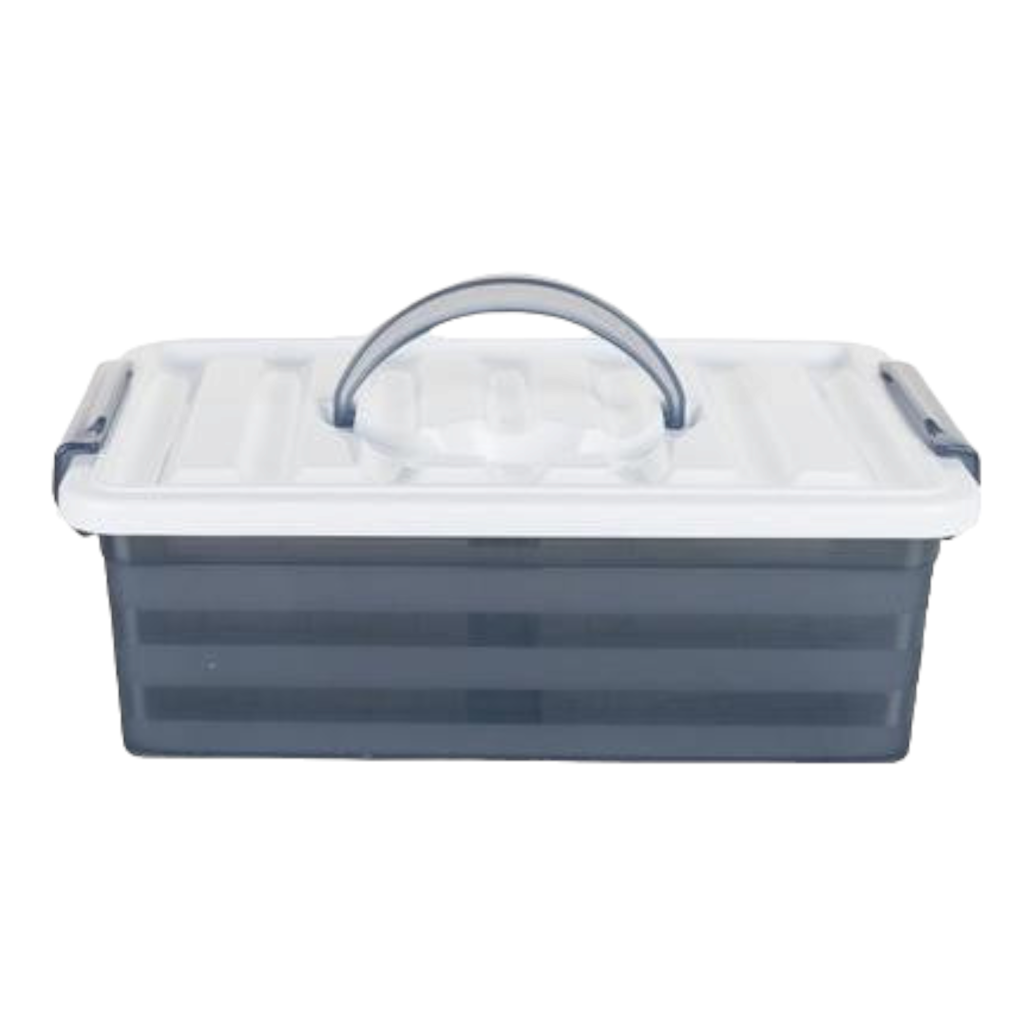 10L Storage Container Picnic Basket Grey with Carry Handle