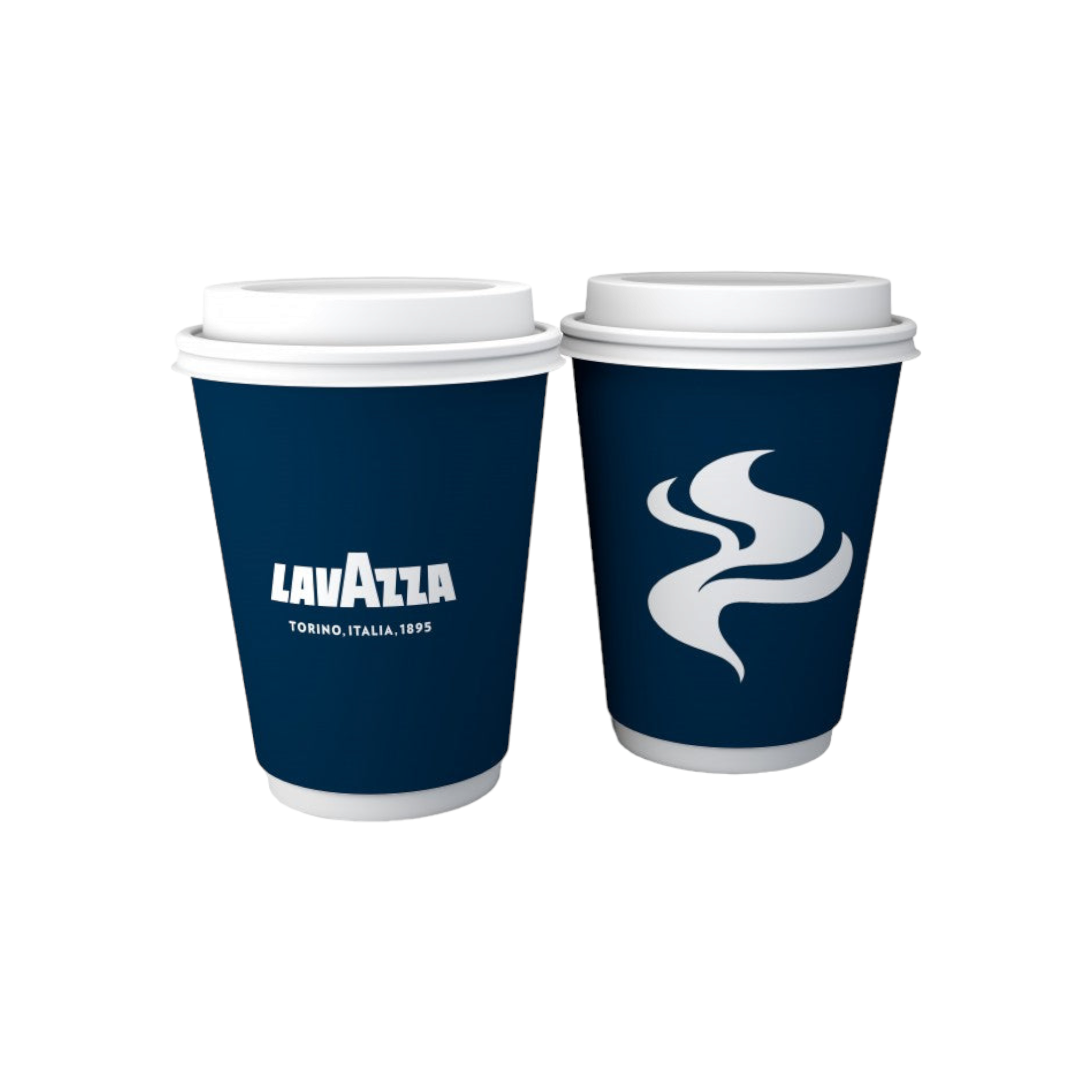 500ml Disposable Paper Coffee Cups Printed 5pack