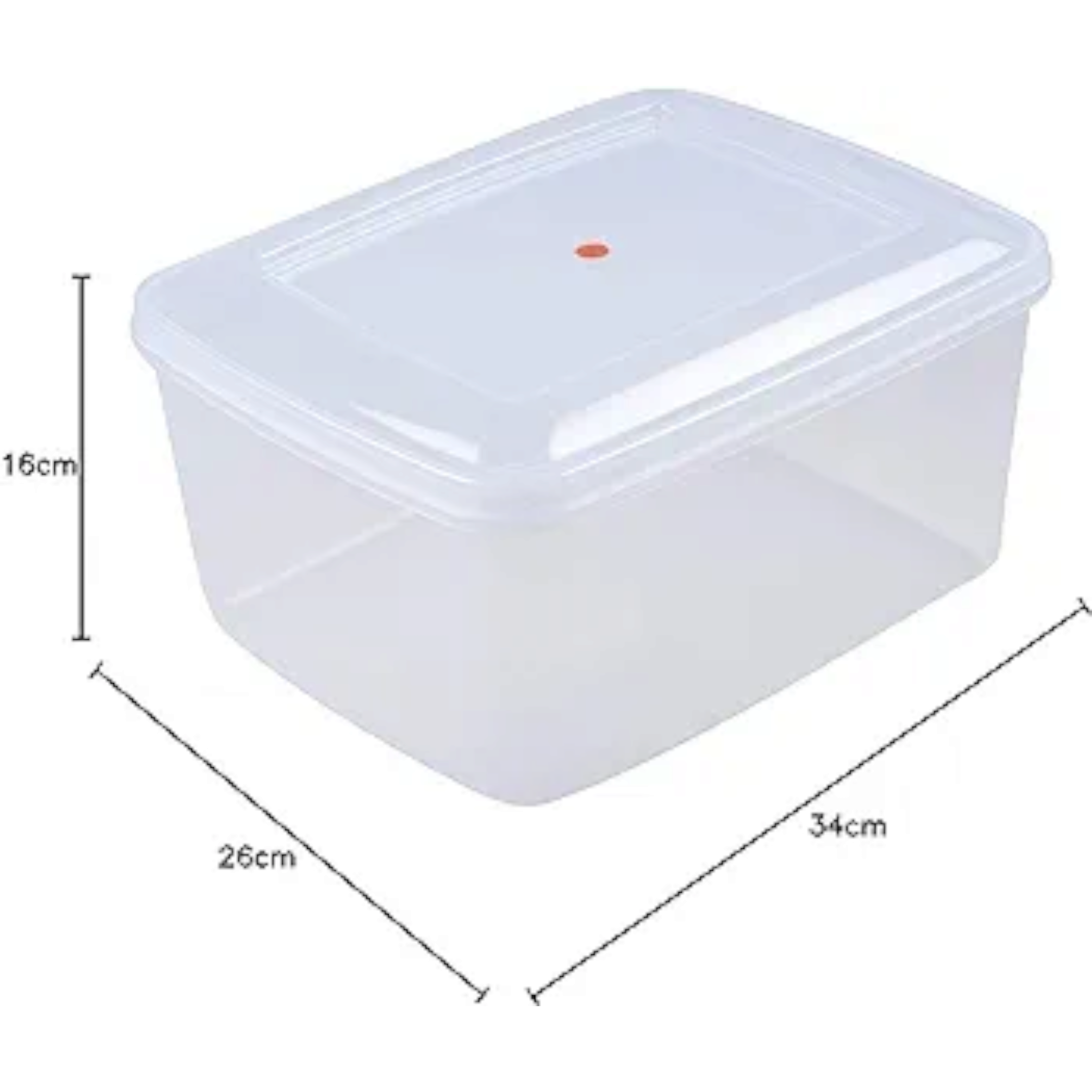 Nakoda Deluxe Plastic Container Storage Box Clear 10L 10850ml 888