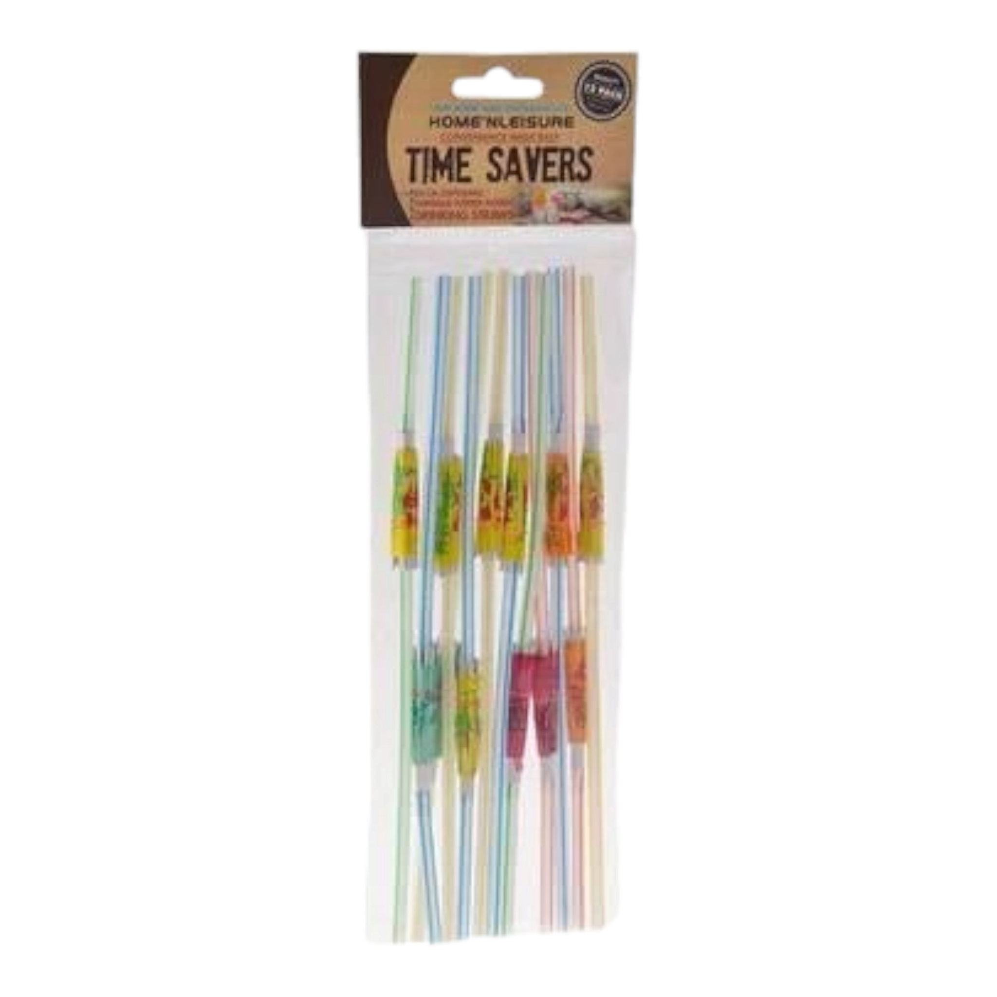 Timesavers Cocktail Party Umbrella Straws Plastic 12pack