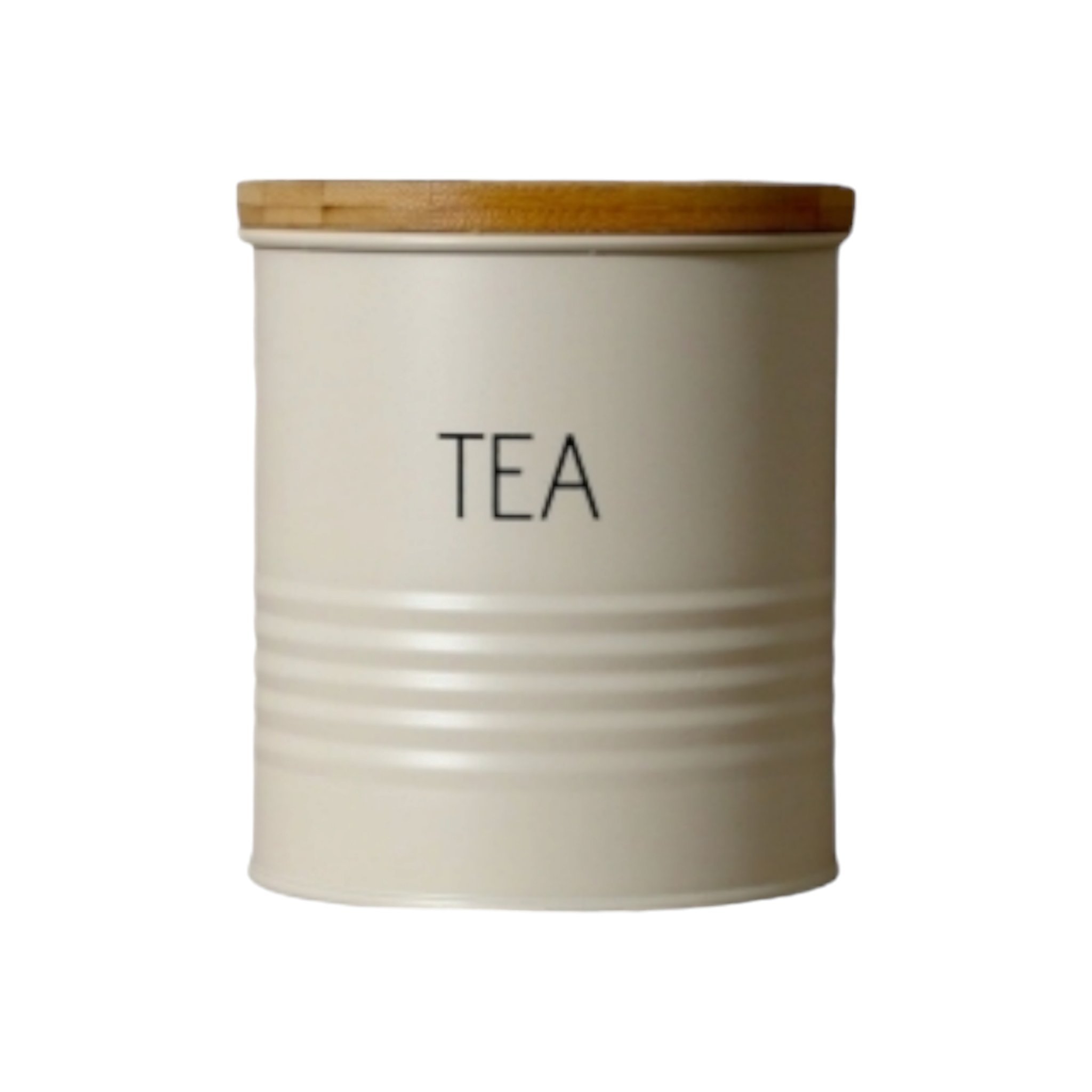Aqua Tea Tin Canister Cream with Bamboo Lid 29900