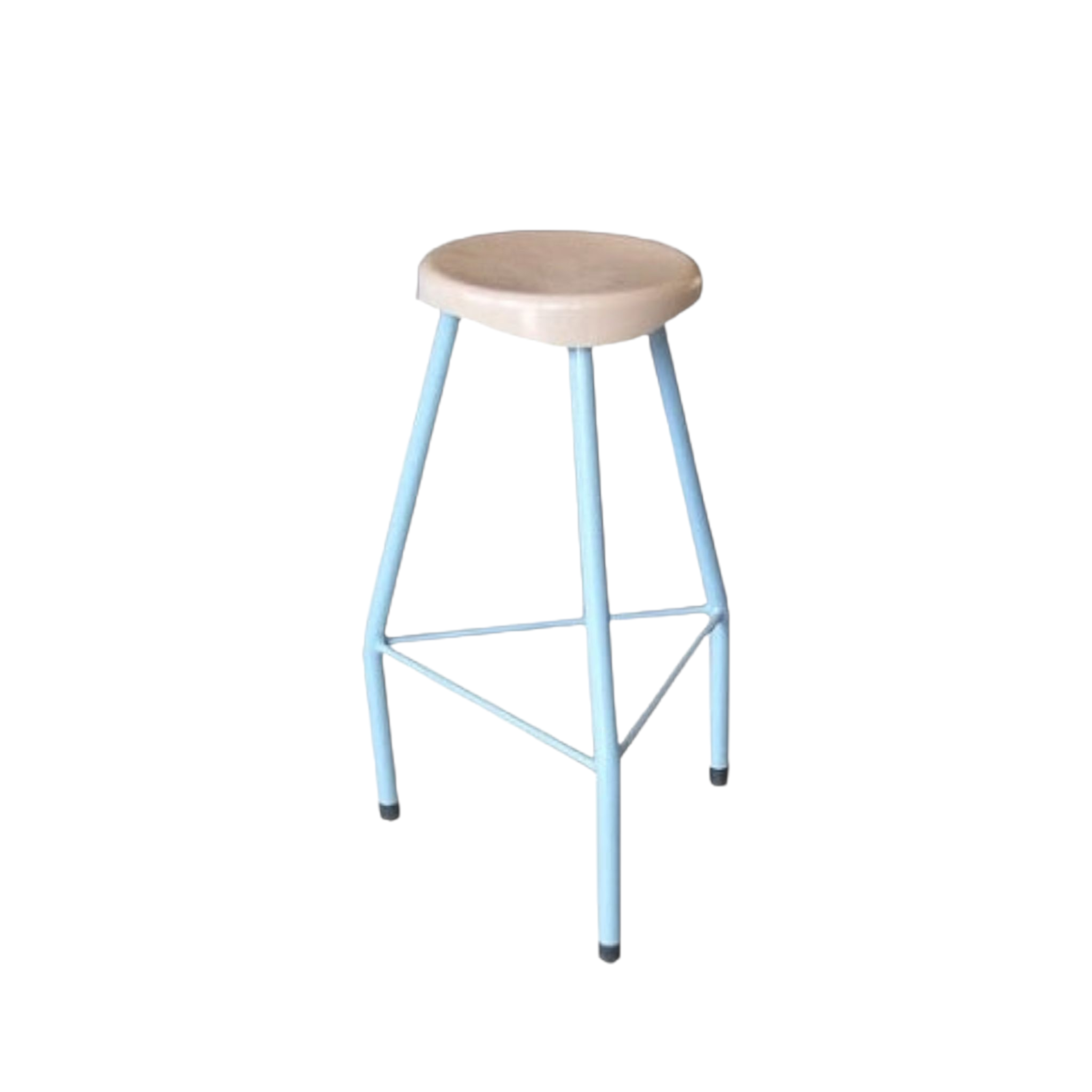 Lab Stool 600mm Steel Legs with Plastic Seat