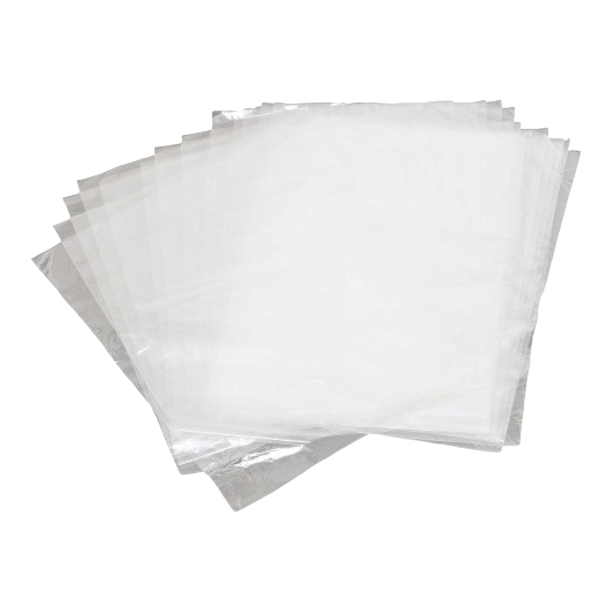 Plastic Bag 300x650mm 100microns 5kg Ice Block Bags No Punch 100pack