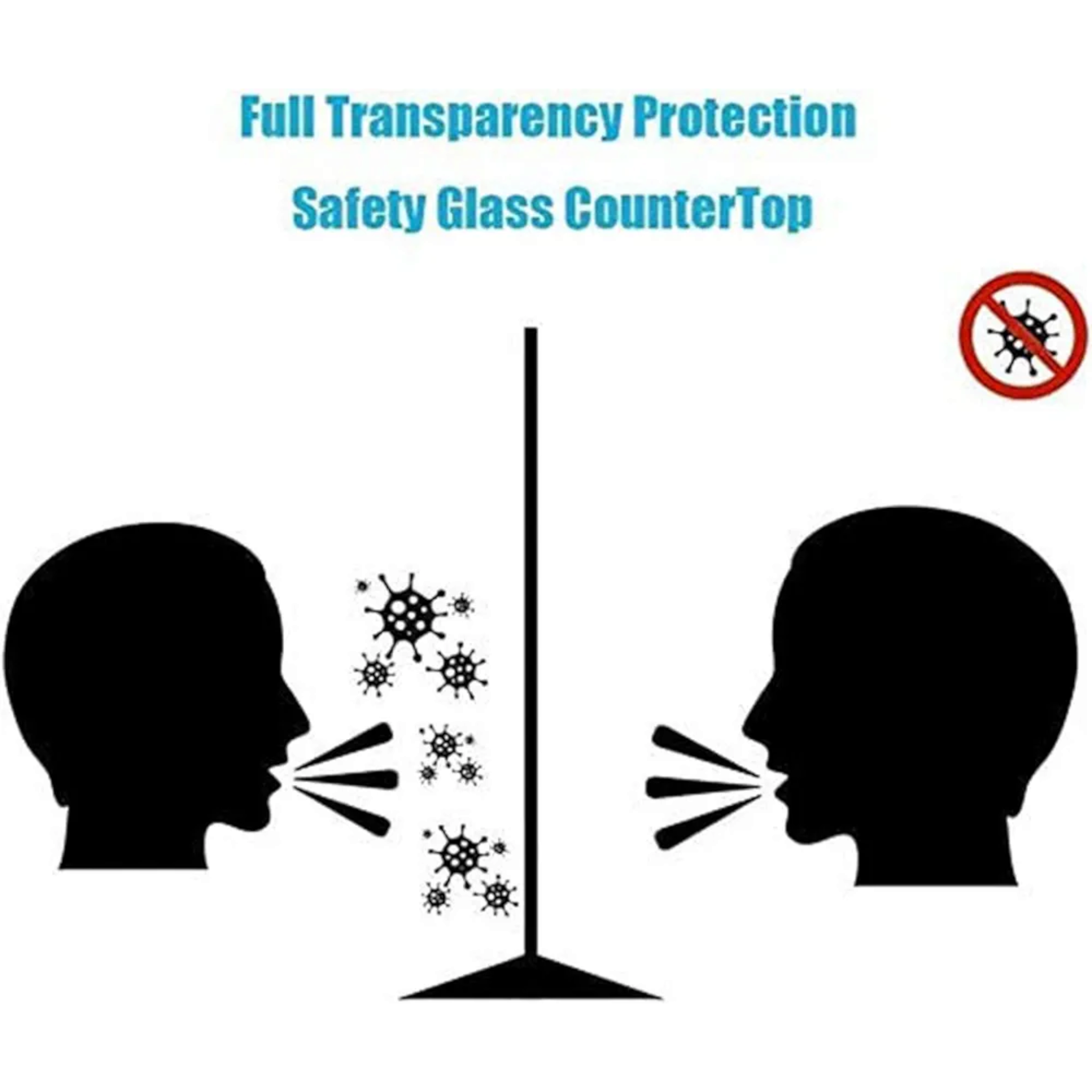 Plexiglass Acrylic Protective Counter Screen Guard Combo Bag