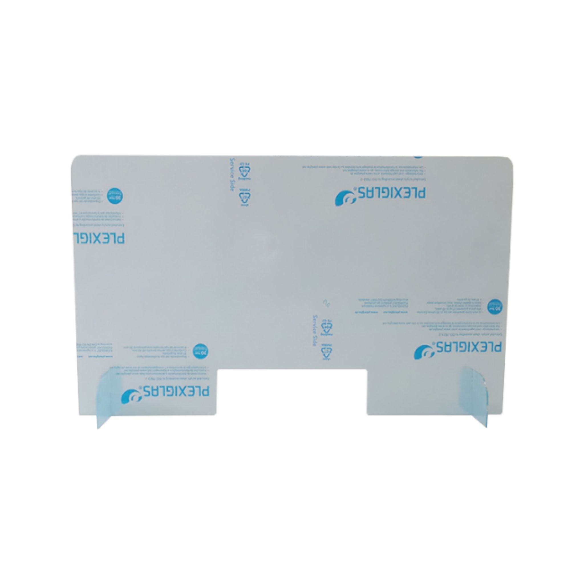 Plexiglass Counter Screen 800x600mm Blue