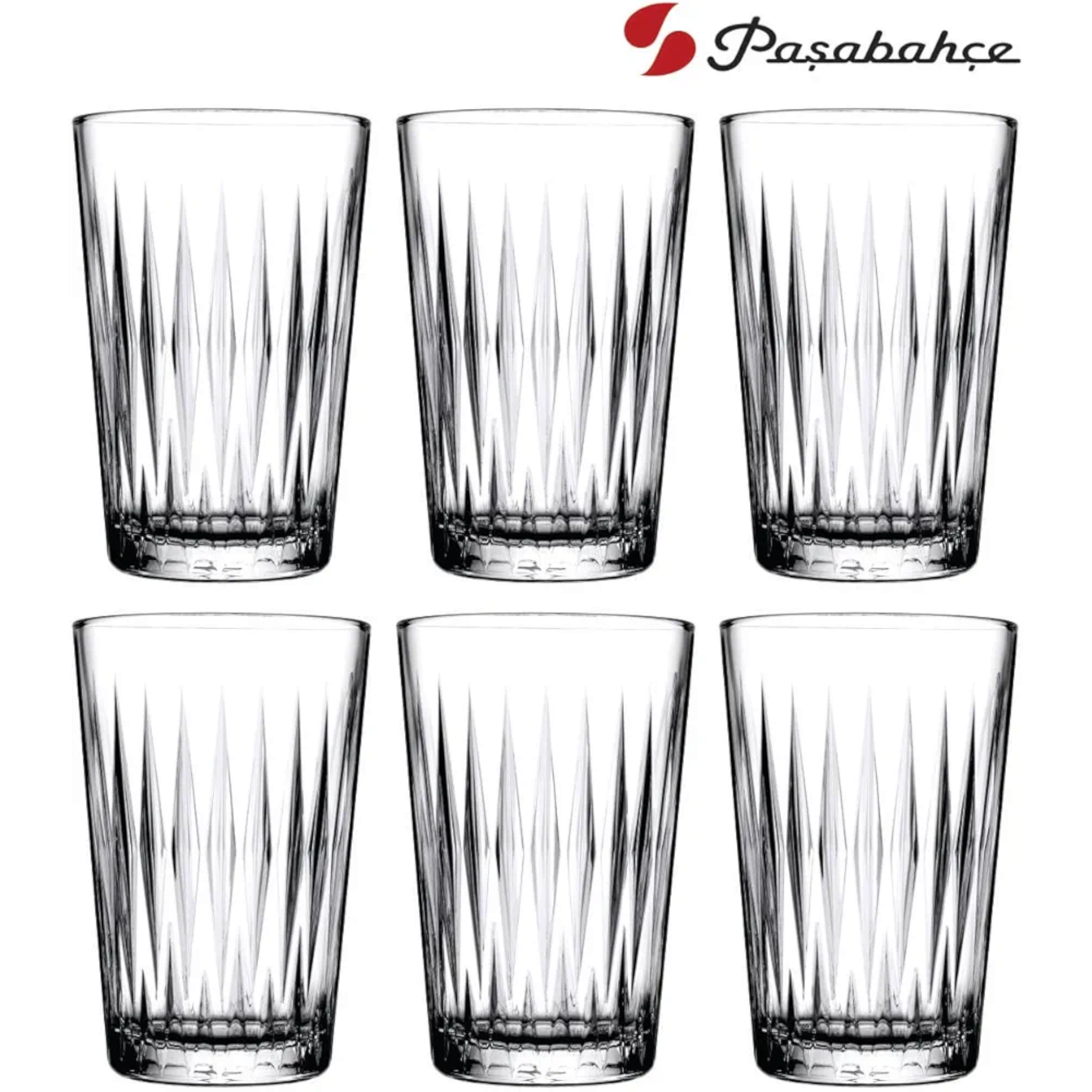 Pasabahce Luzia Water Glass Tumbler 250ml 6pc