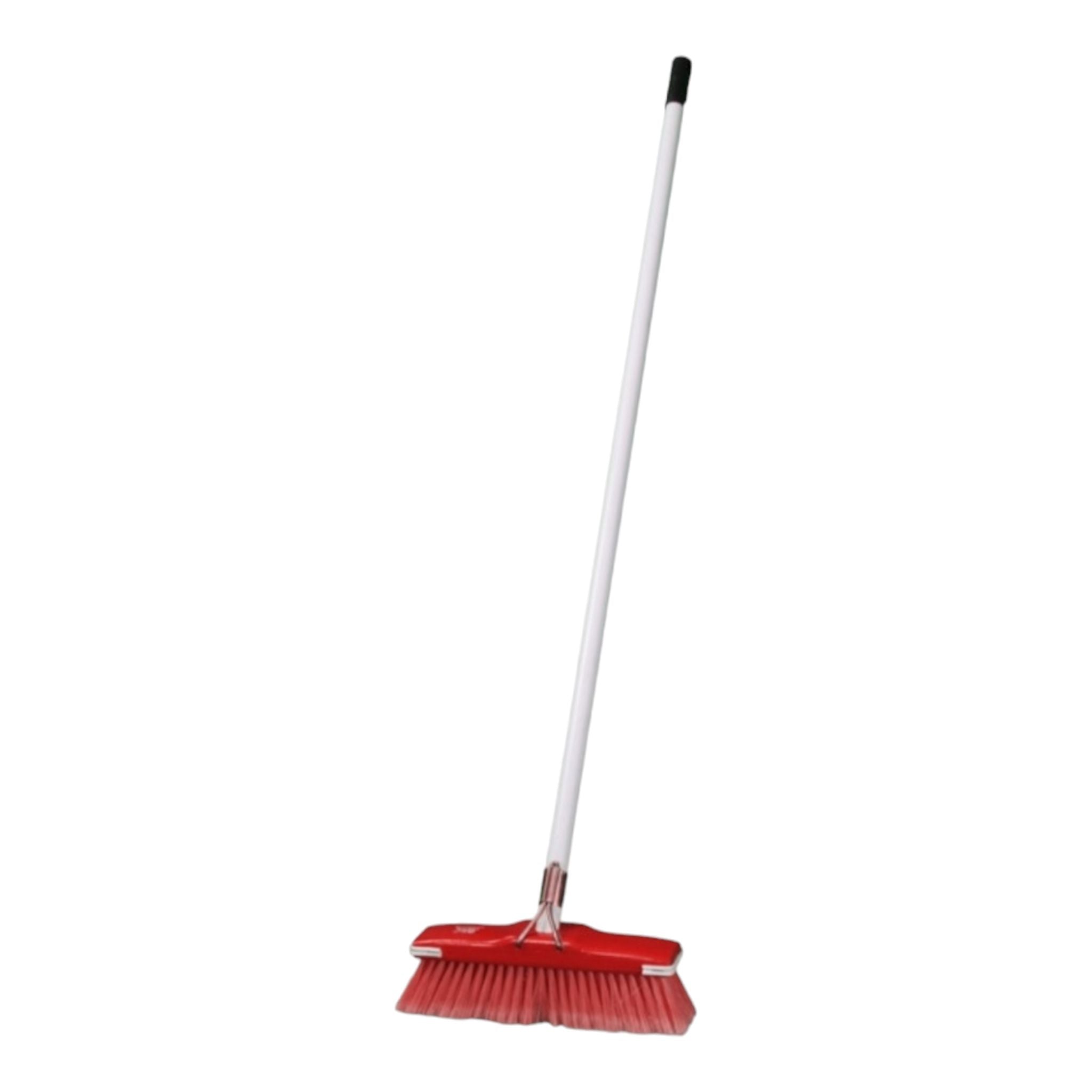 Academy Soft Fibre Floor Broom with Steel Handle GB6 F3366