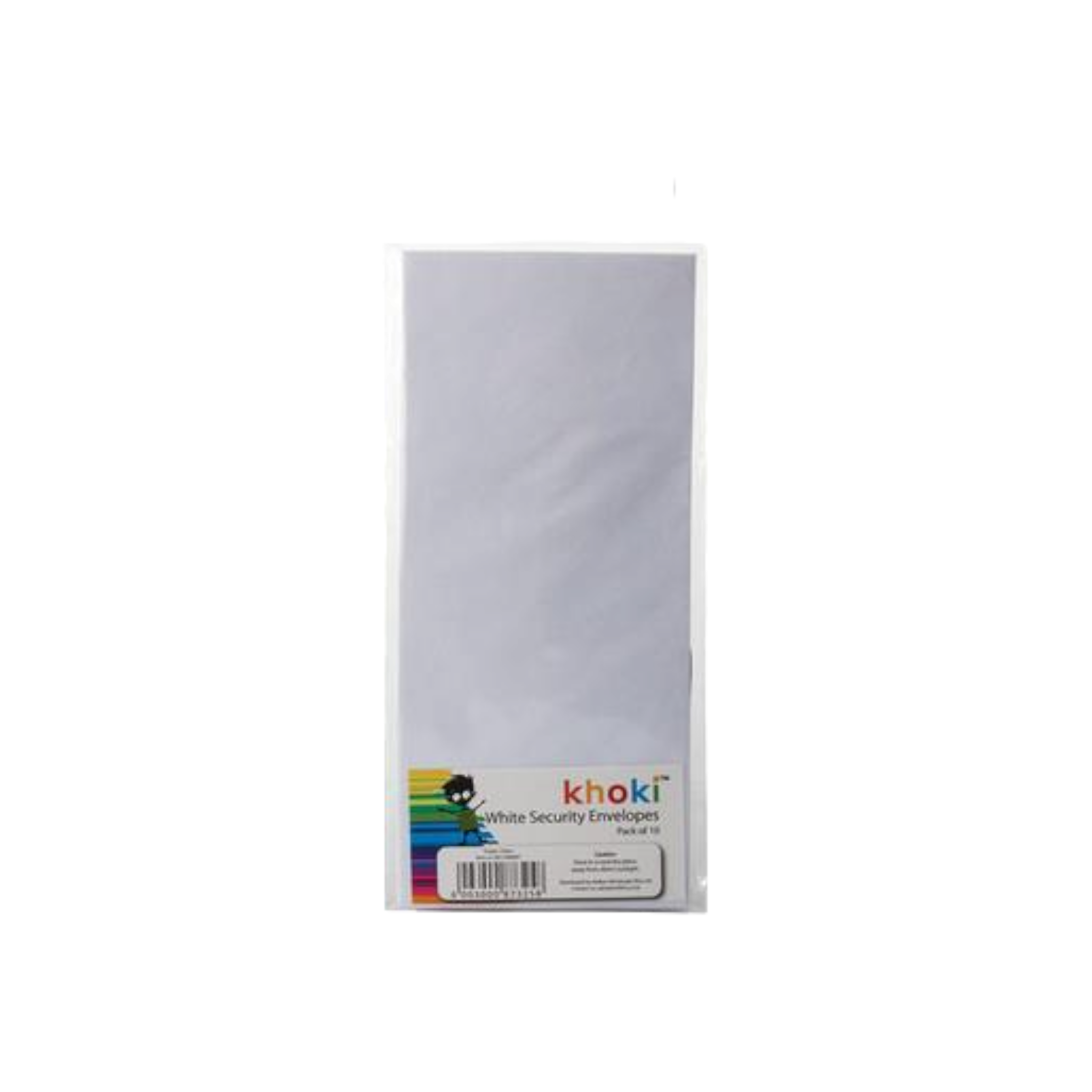 Khoki Security Envelopes White 240x107mm 10pack