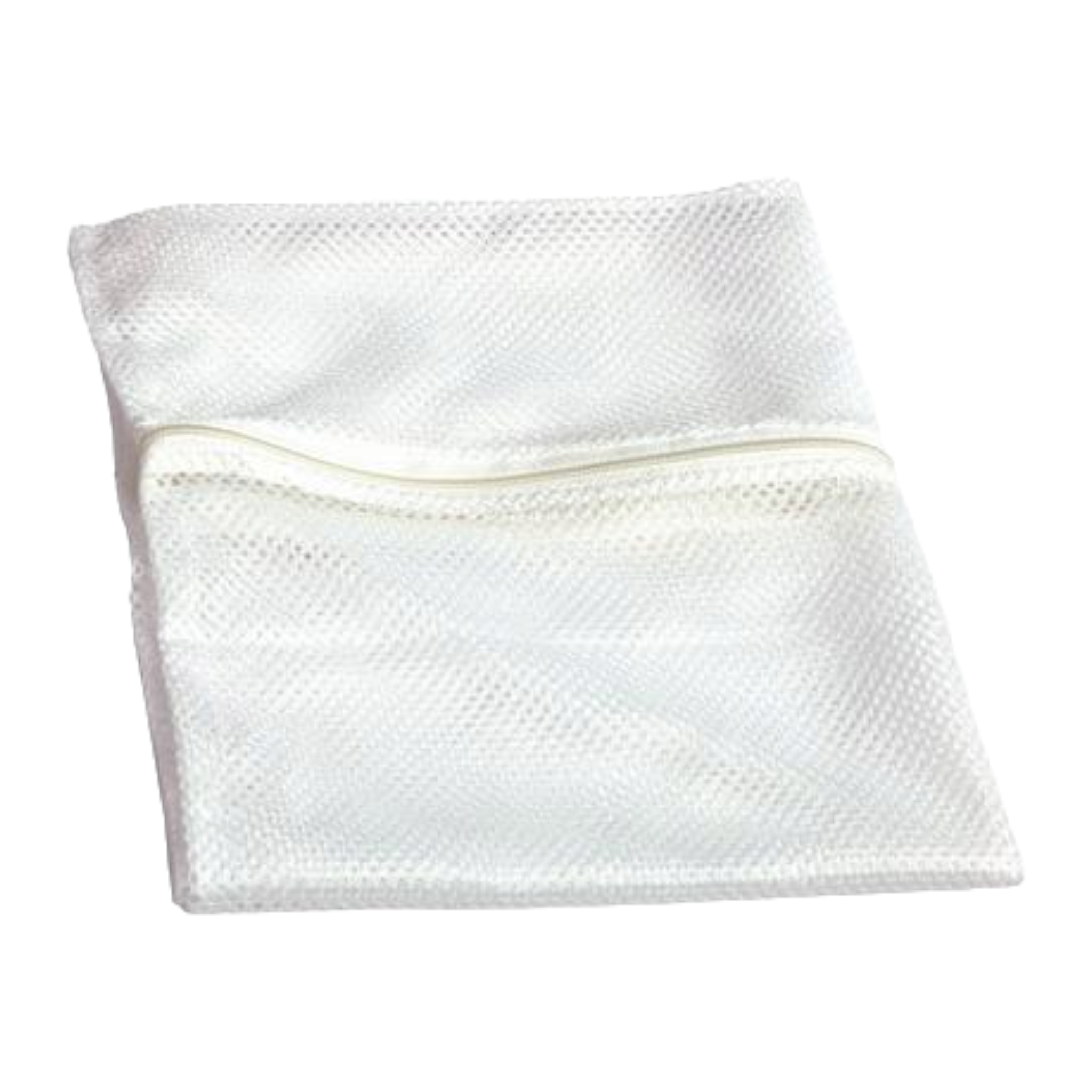 Nylon Washing Machine Bag White with Zip 40x25cm