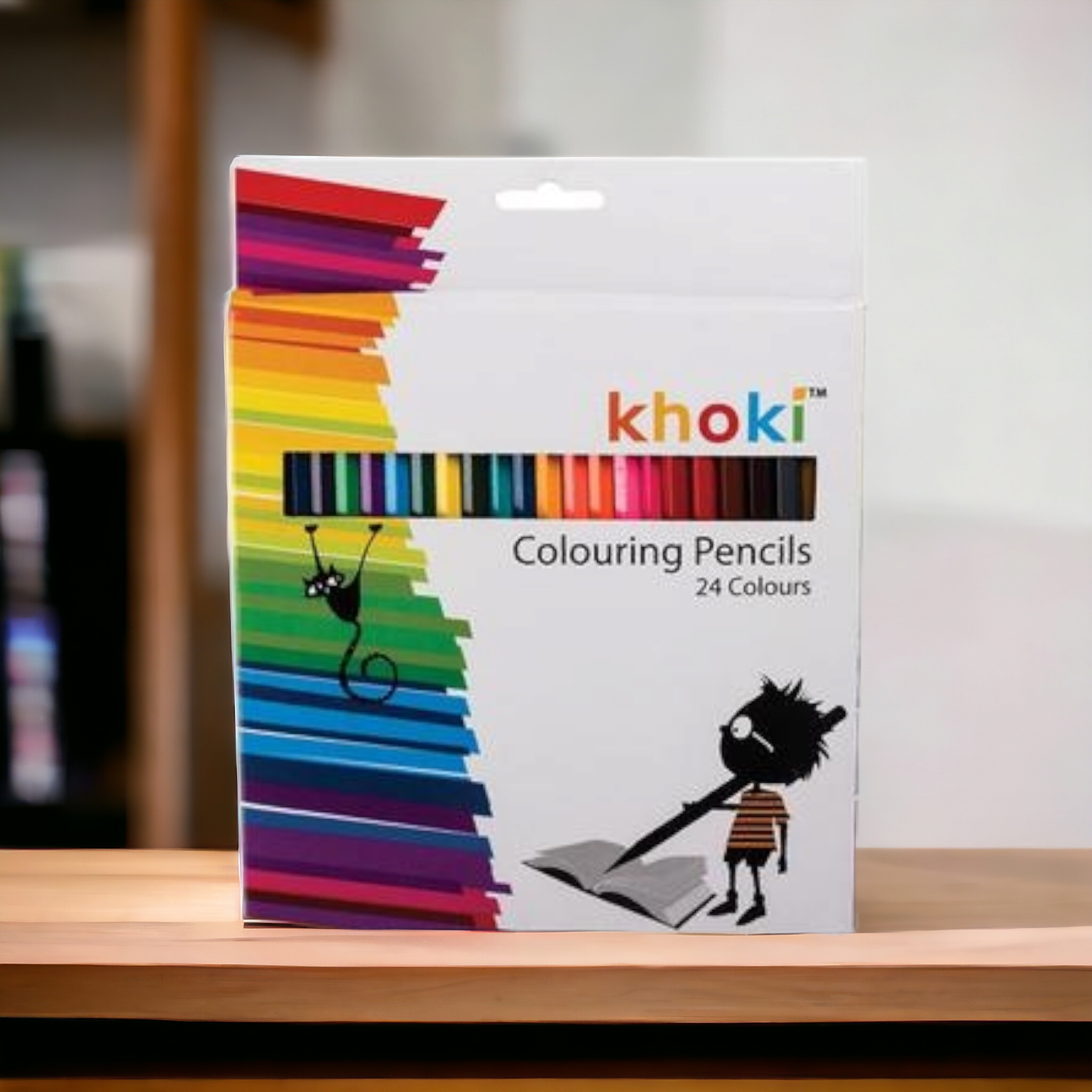 Khoki Art and Craft Pencil Crayons Long 24pcs