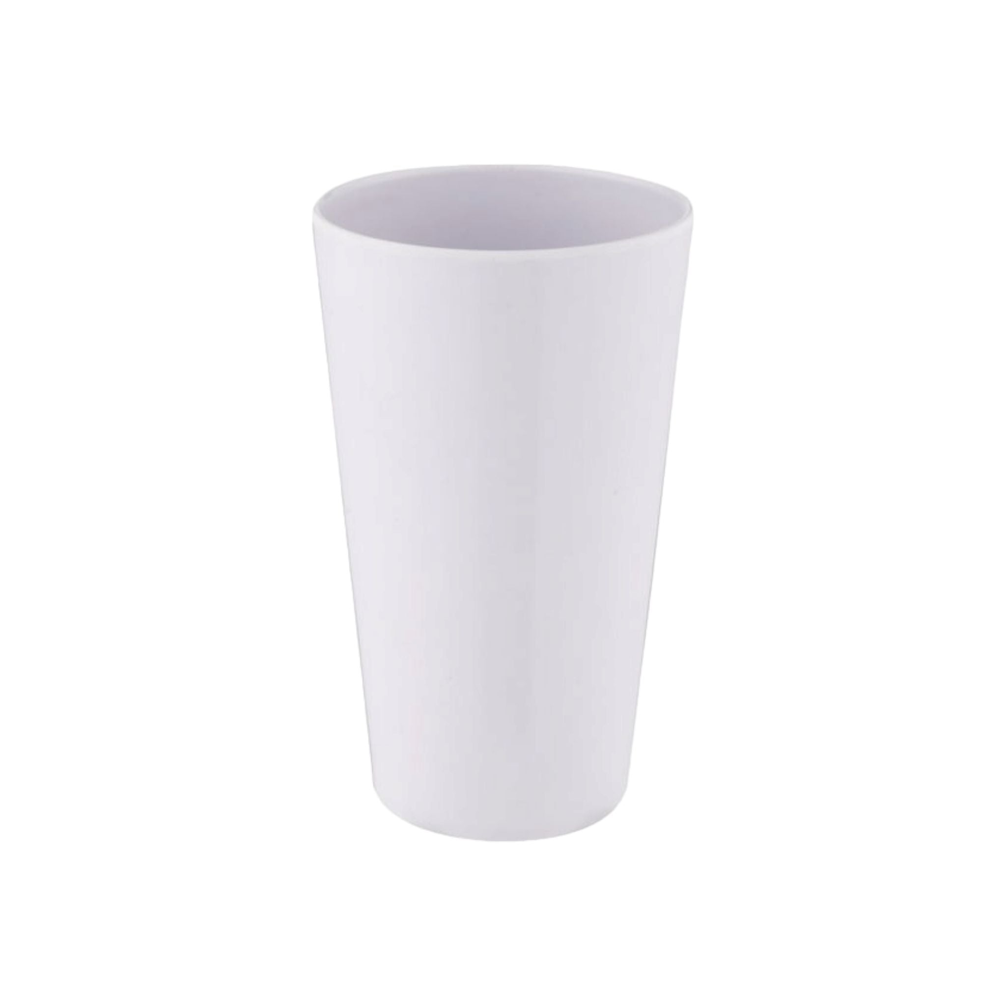 Melamine Tumbler White Tall 8x14cm 13049