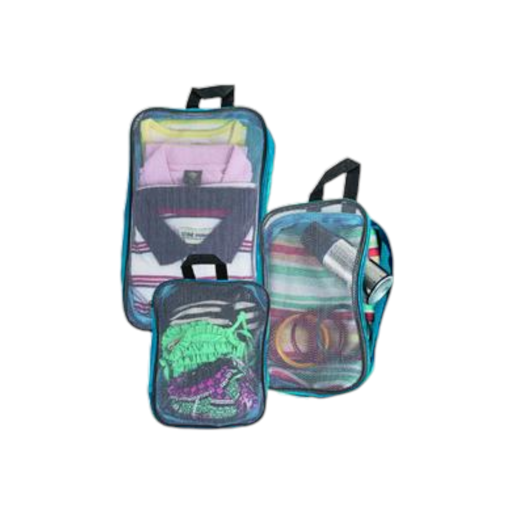 Camping & Travel Luggage Bag Organiser 3pc Set