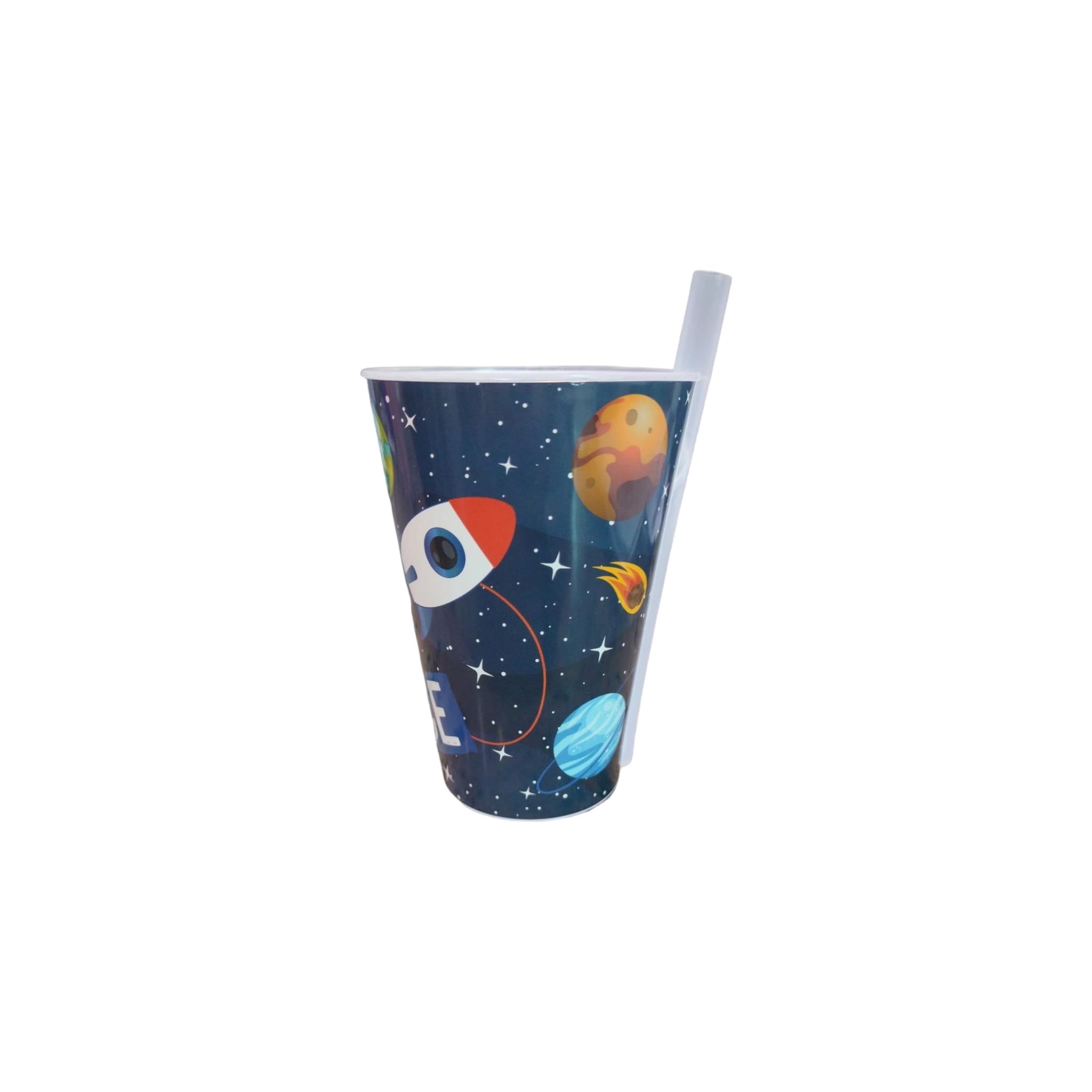 Tuffex Plastic Cup 400ml with Pipette Patterned