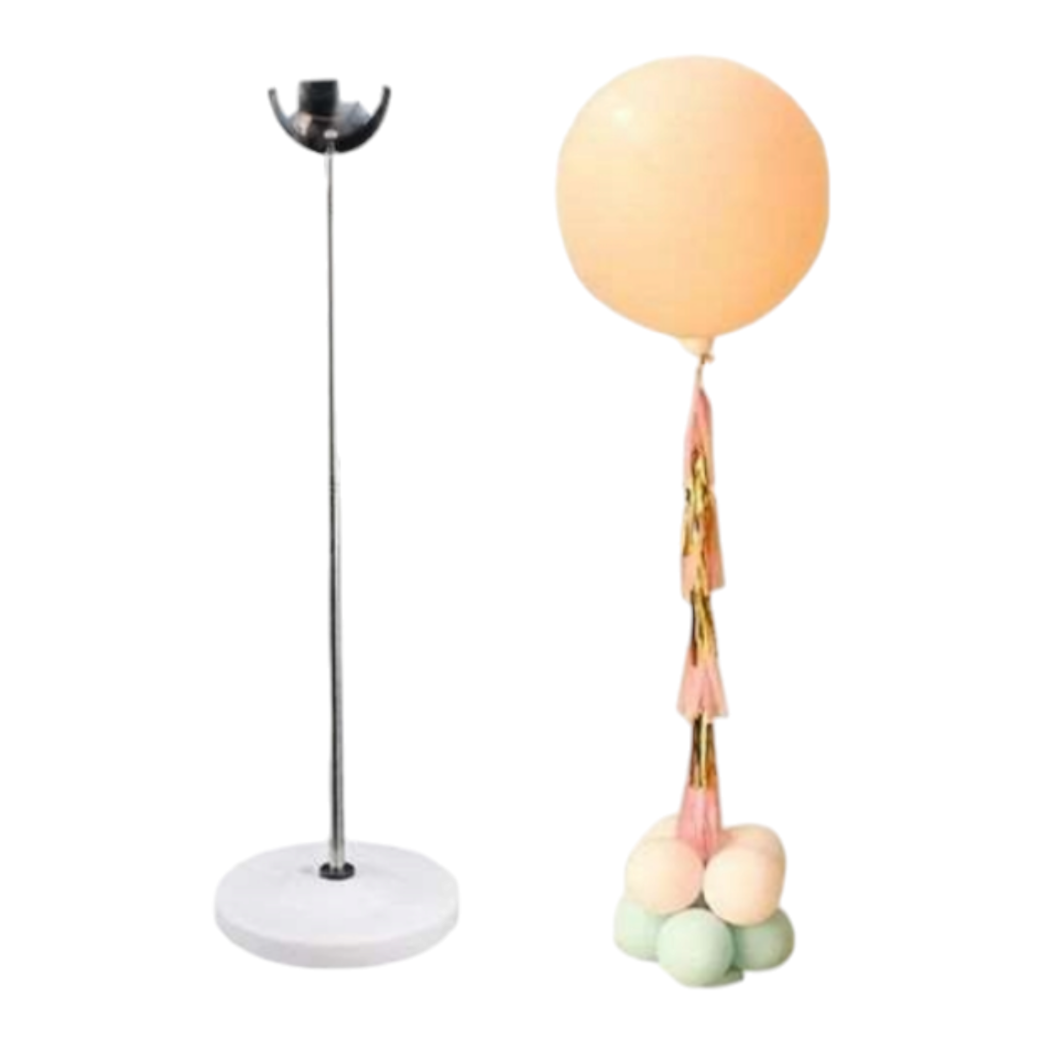 Balloon Stand Set 2m Metal Cup Holder with Water fillable base
