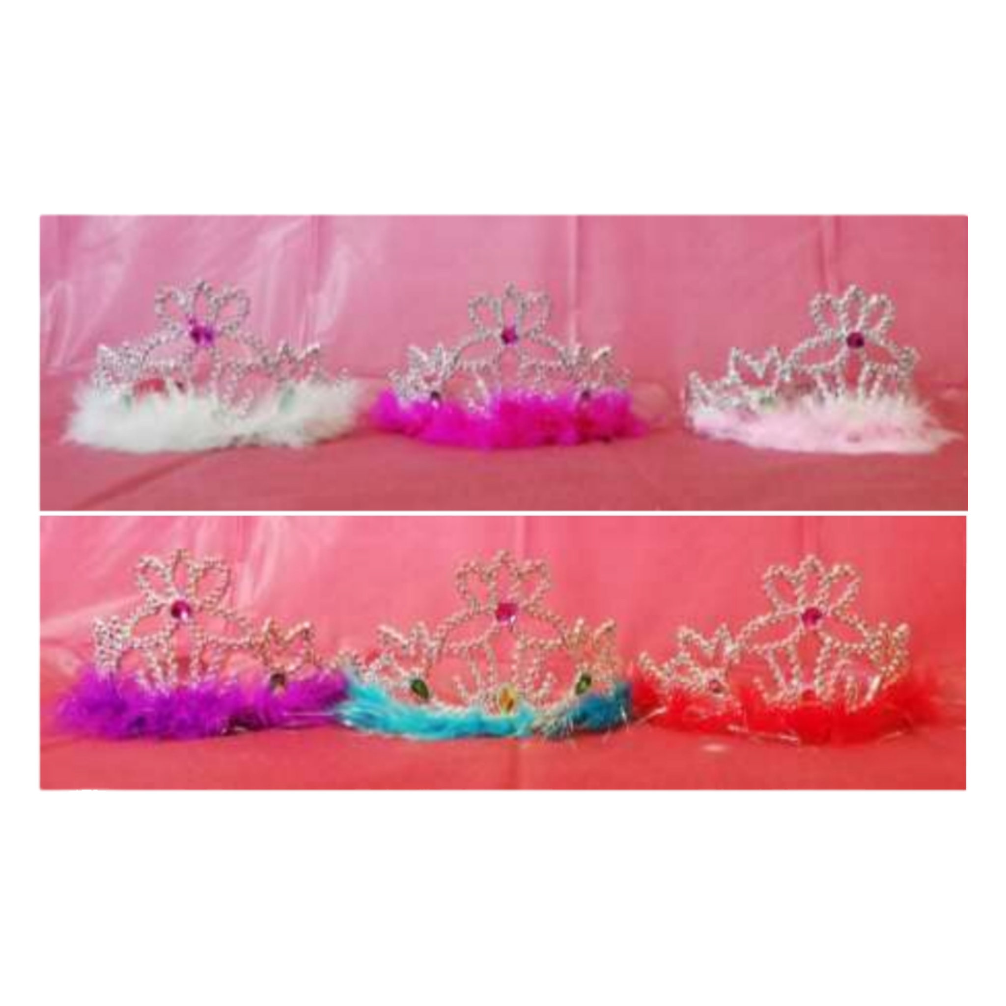 Princess Dressup Crown with Feathers
