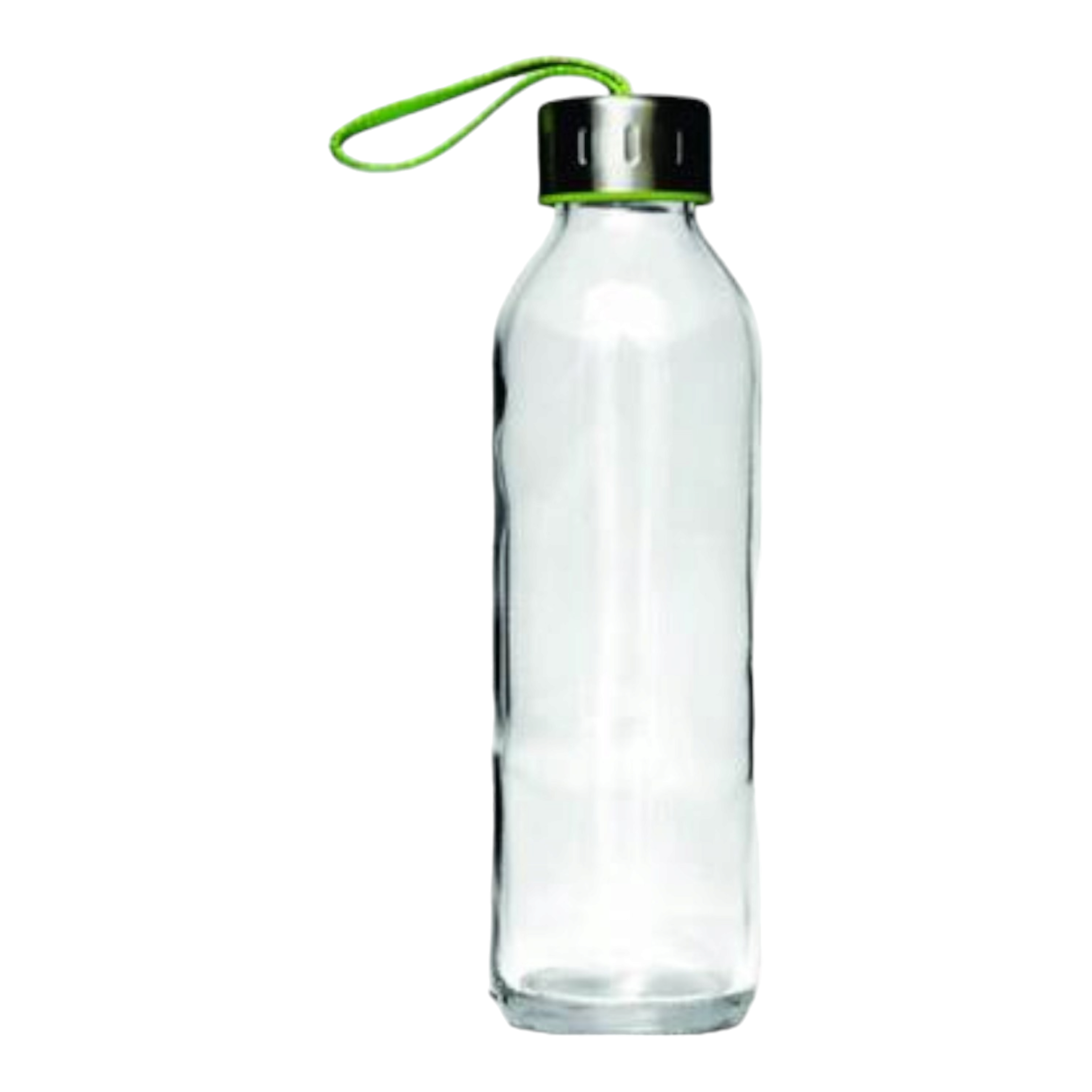 Consol Glass Drinking Bottle Slimline with Strap Lid 27334