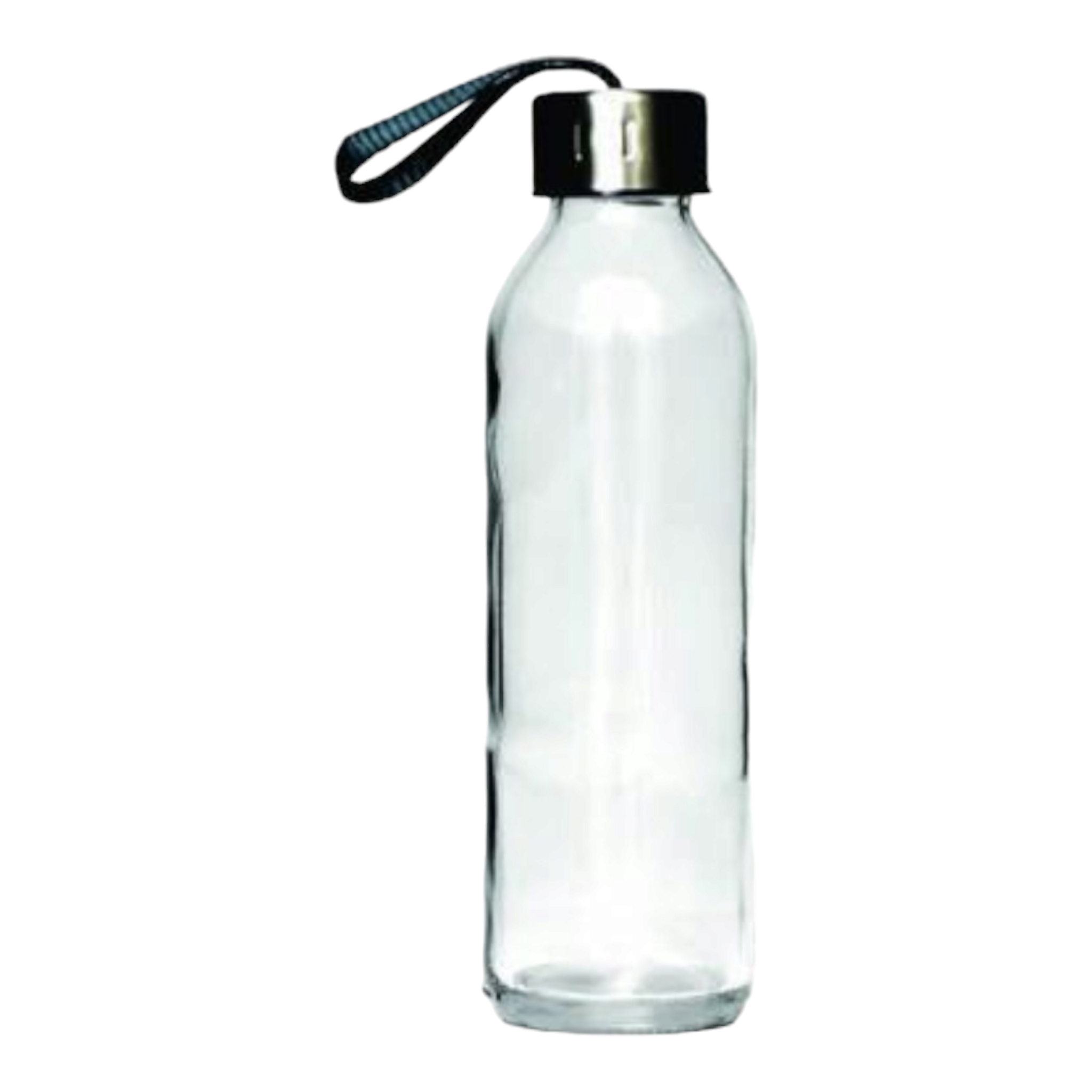 Consol Glass Drinking Bottle Slimline with Strap Lid 27334