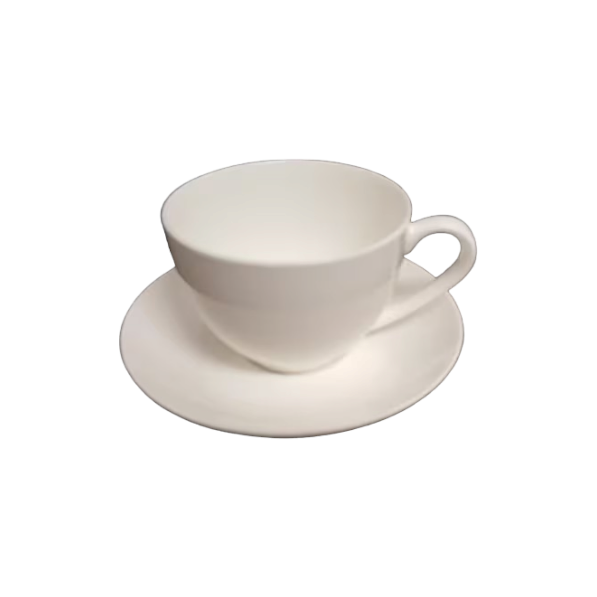 Ceramc Vintage Cup & Saucer 300ml White