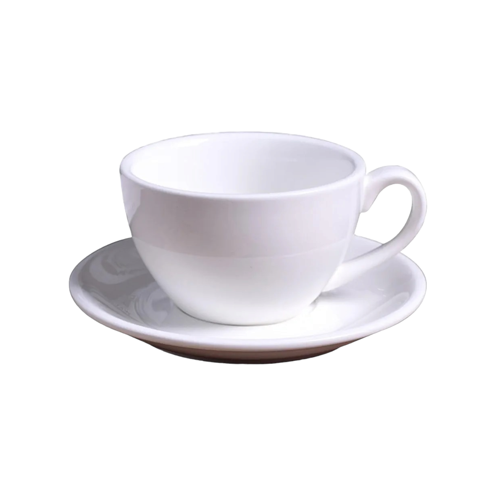 Ceramc Vintage Cup & Saucer 300ml White