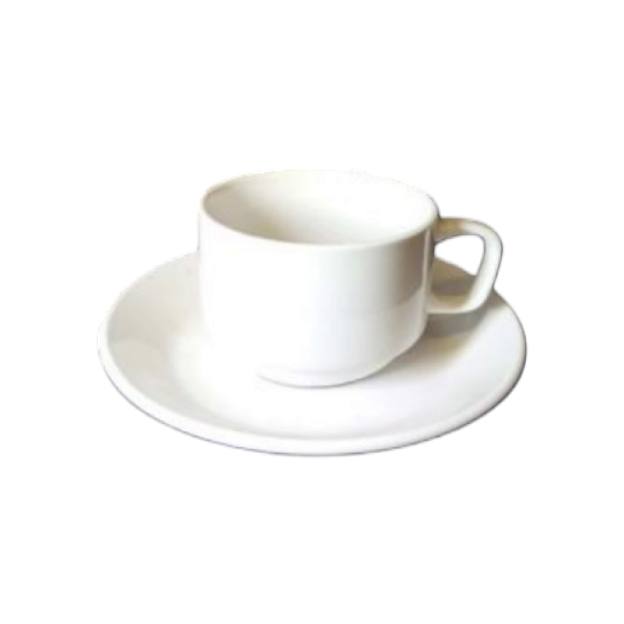 Ceramic Vintage Cup & Saucer 220ml White