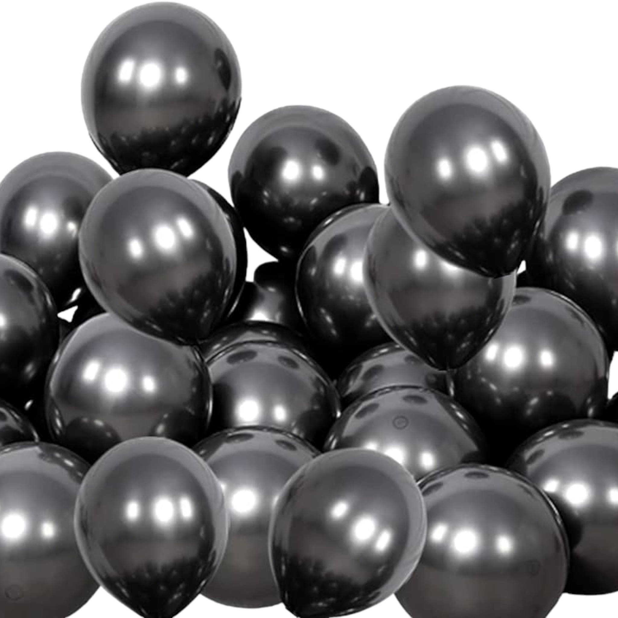 Latex Party Chrome Balloons Solid Colors 5inch 10pack