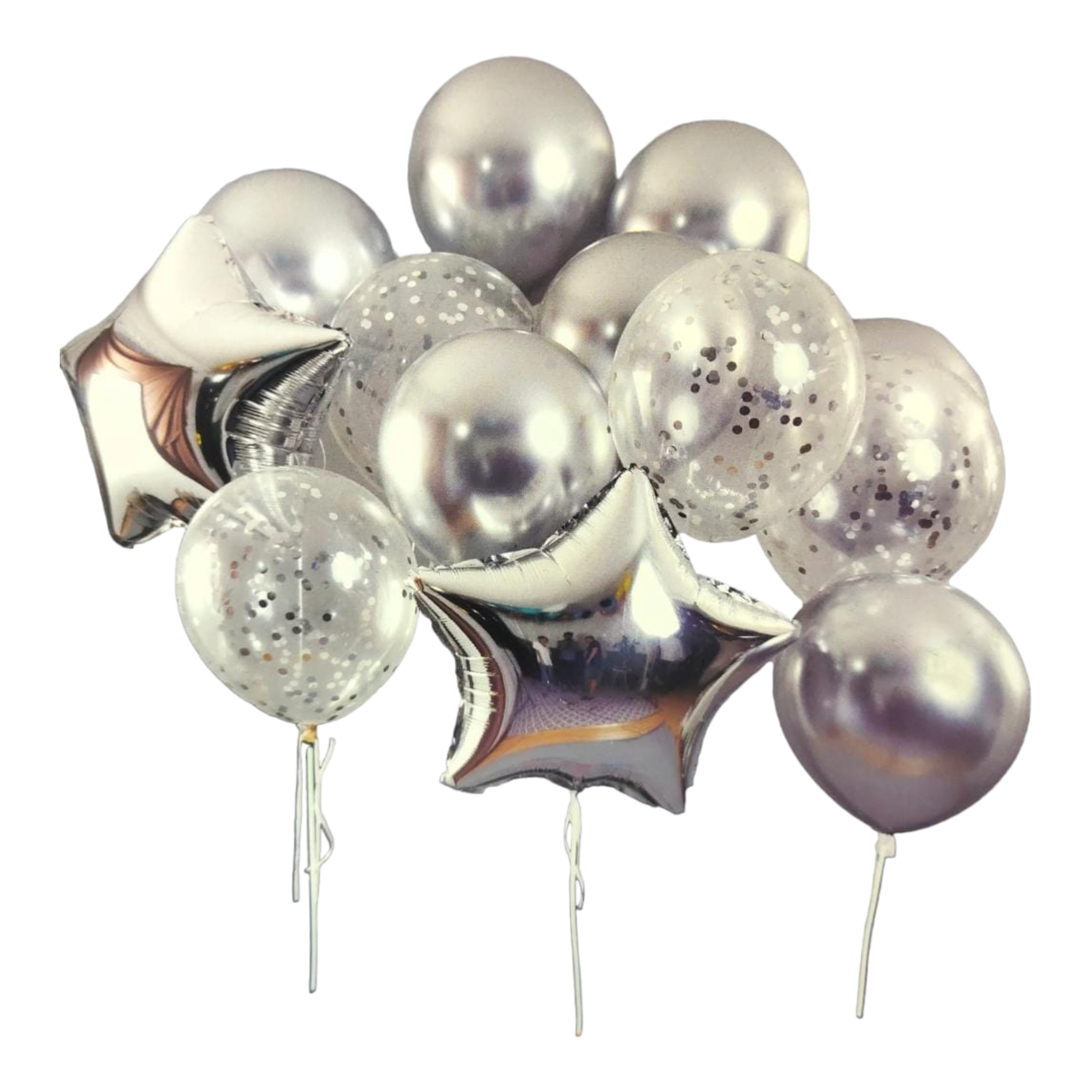 Party Balloon Silver 13pcs Set
