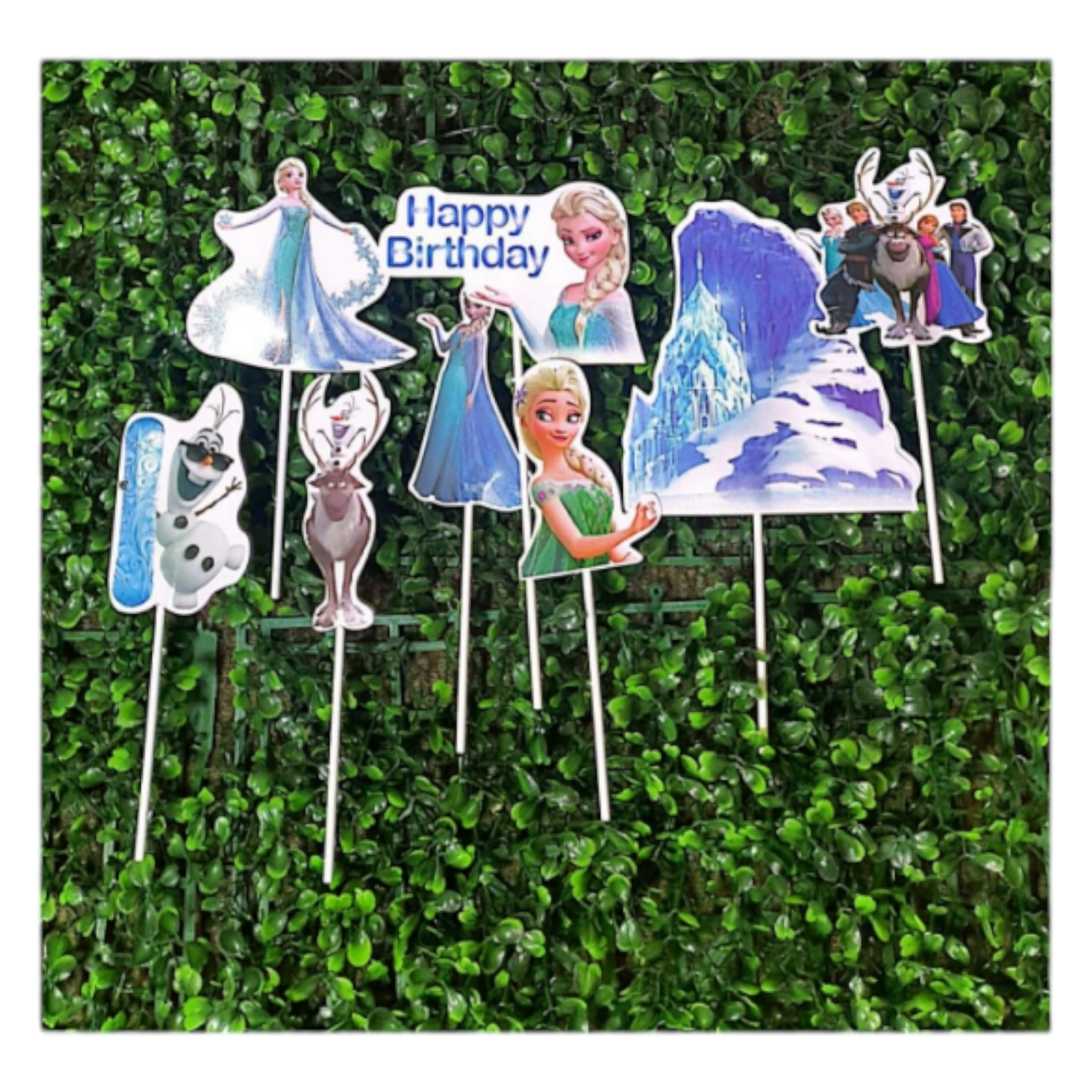 Acrylic Cake Topper Cardboard Disney Sofia Theme 8pc Set