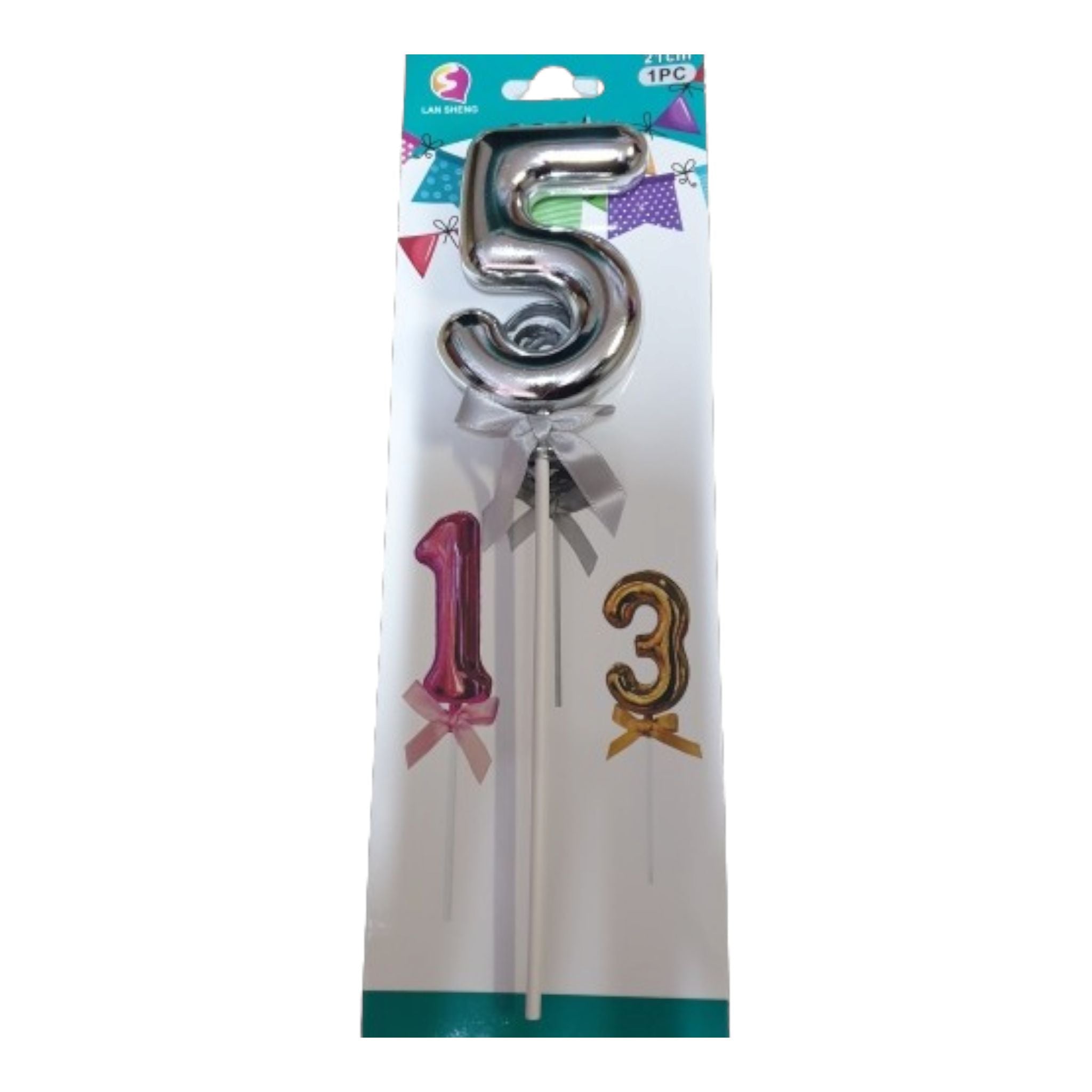 Cake Topper Age Number & Ribbon