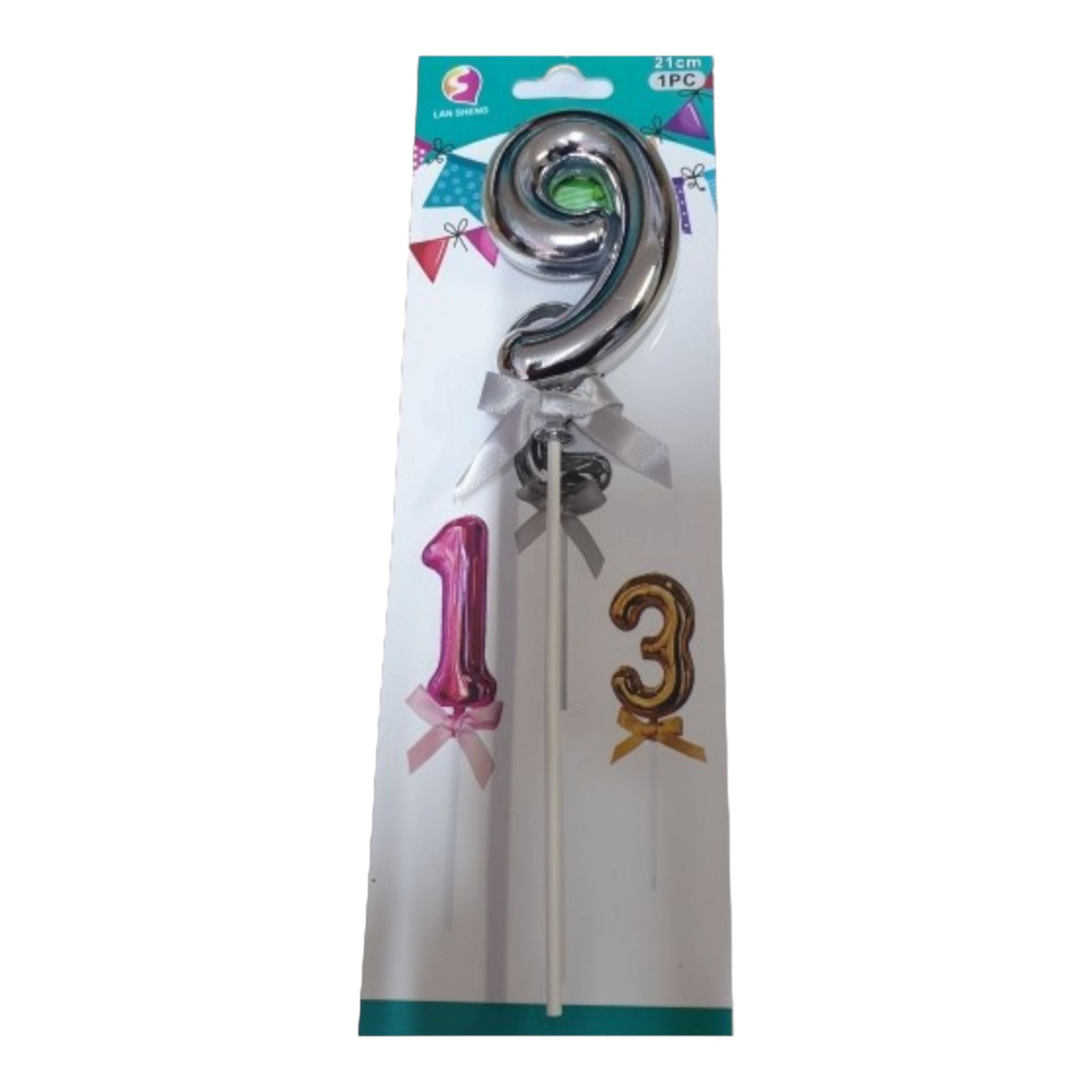 Cake Topper Age Number & Ribbon