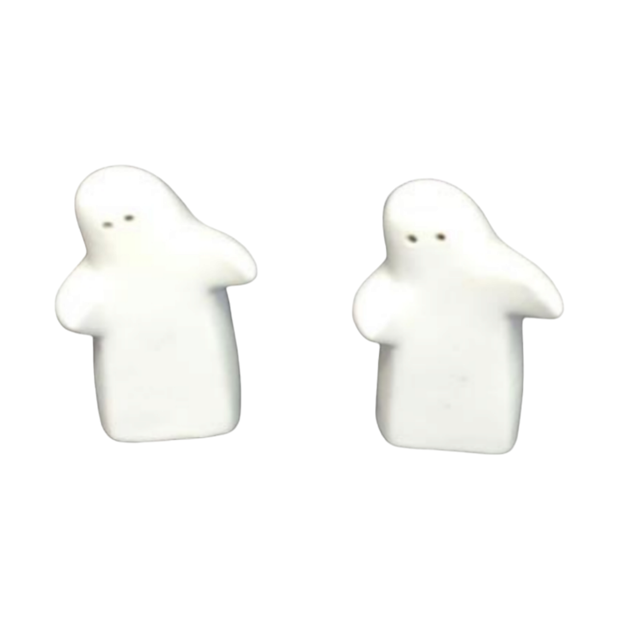 Ceramic Hugging White Salt and Paper Shaker