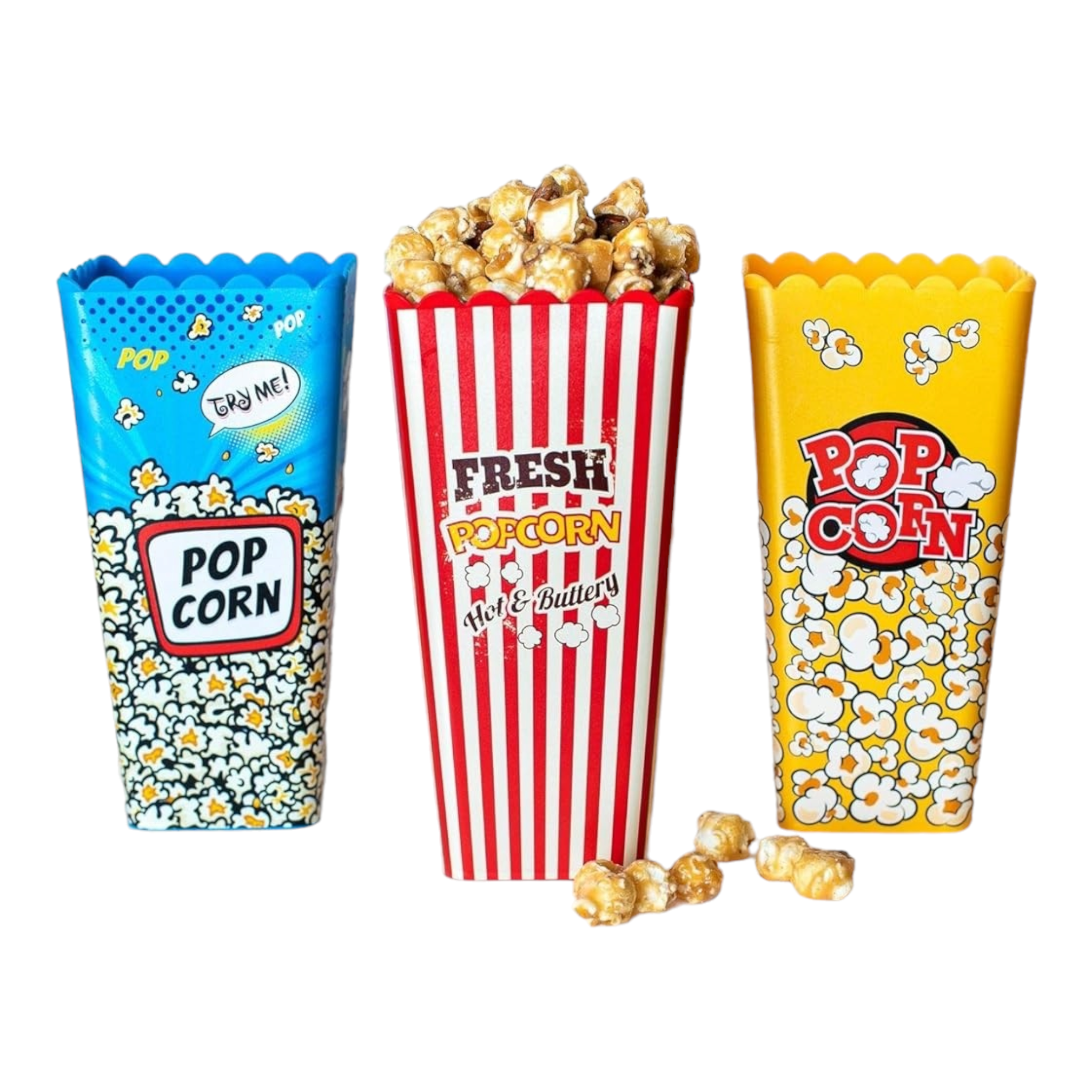 Tuffex Plastic Popcorn Bucket Square 12x15cm