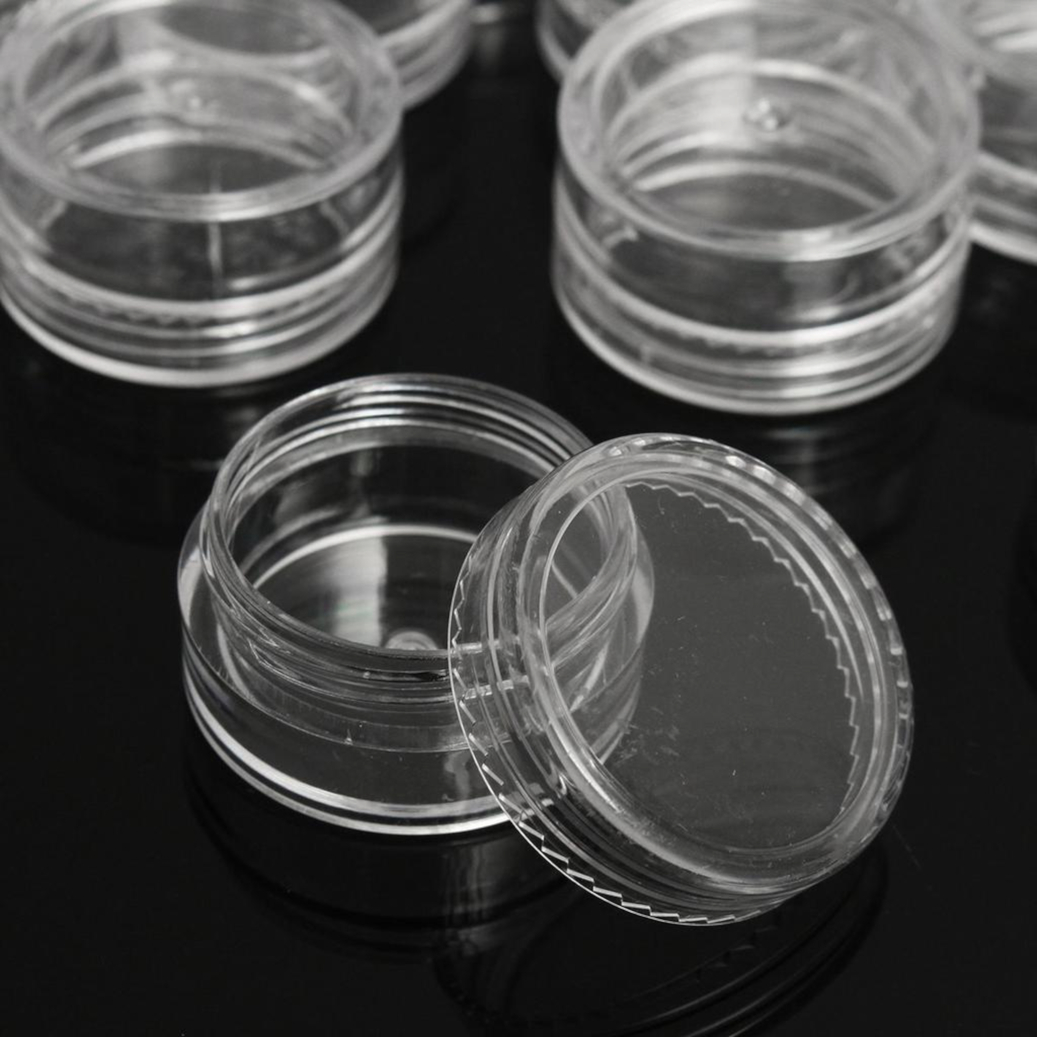 50g Aryclic Cosmetic Jar Clear Plastic Ointment Container with Lid