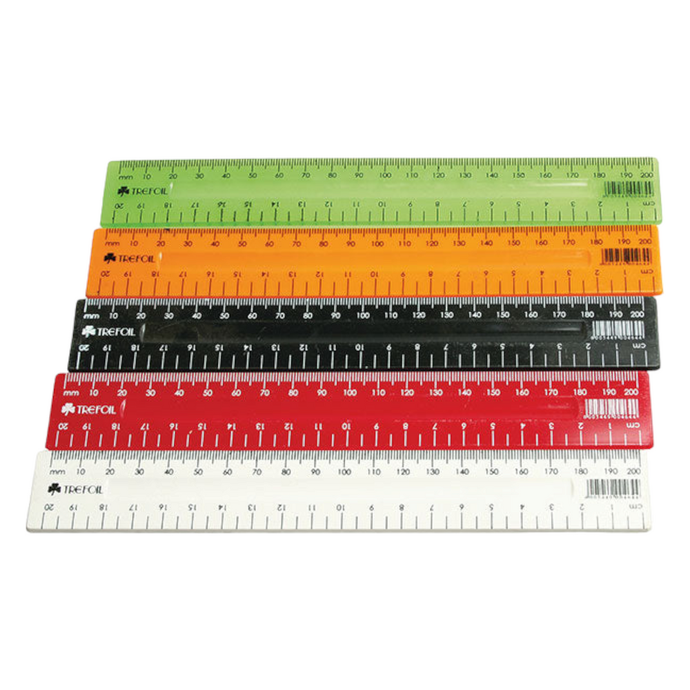 Plastic Ruler Solid Color 30cm 1pc